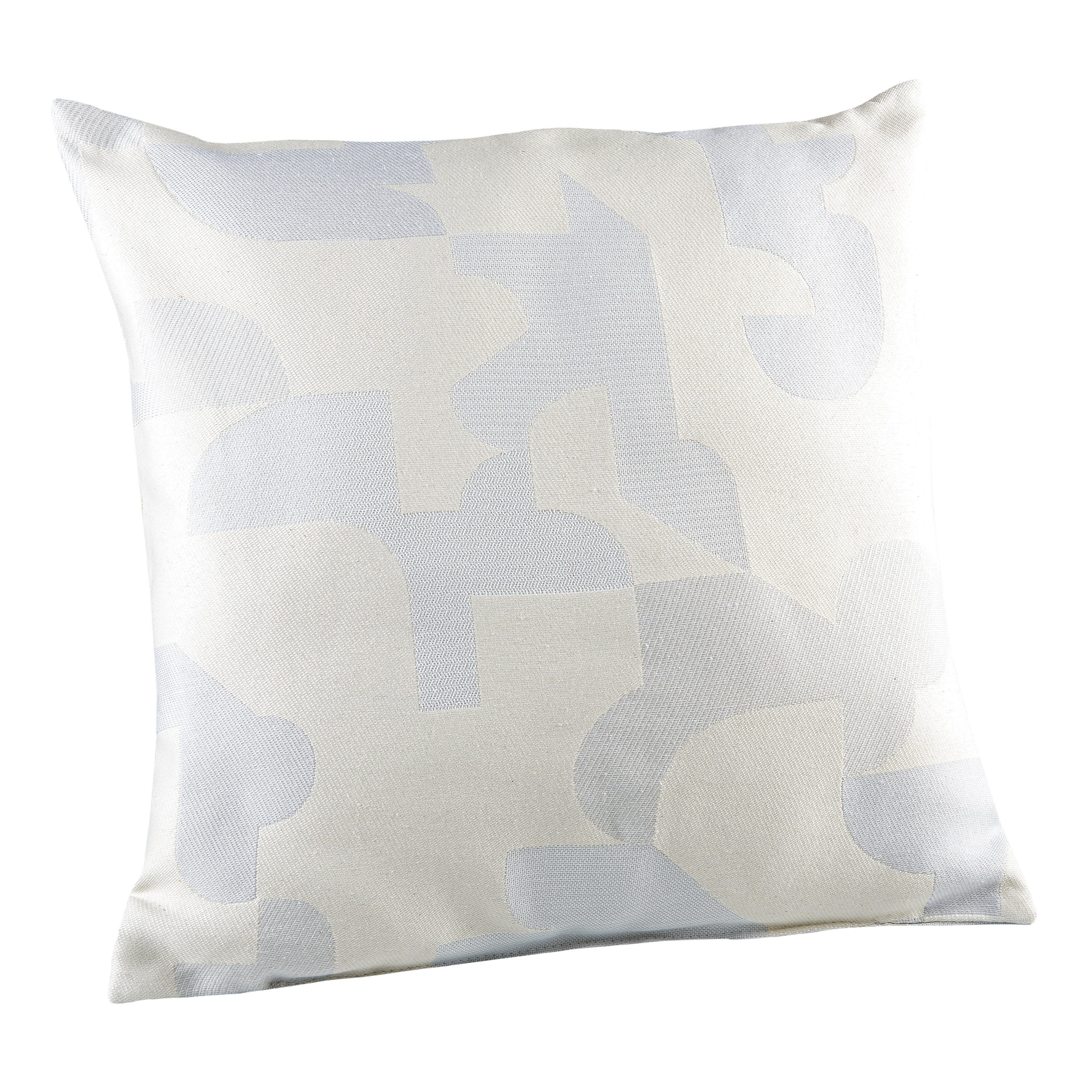 Coussin Enigma, ecru et blanc optique l.45 x L.45 cm | Leroy Merlin