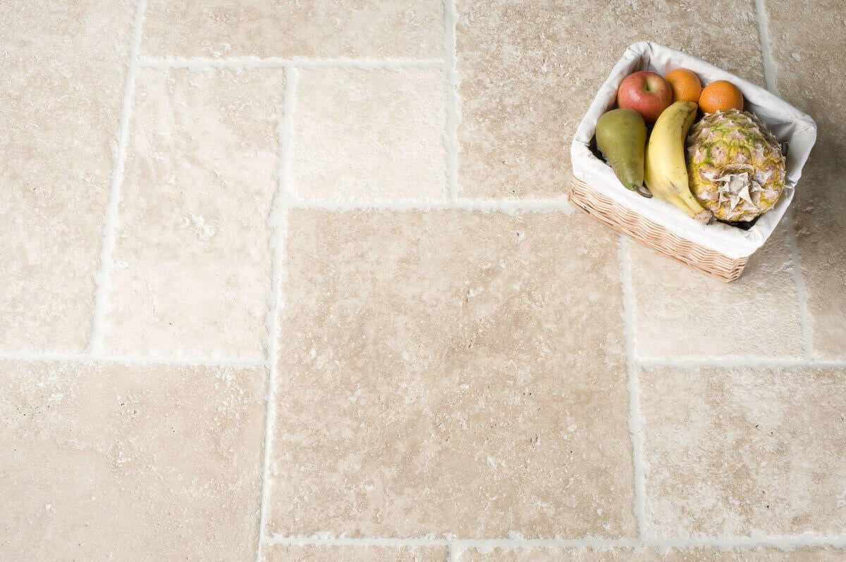 Carrelage sol intérieur effet Travertin opus light l.40.6 x L.61 cm - 4