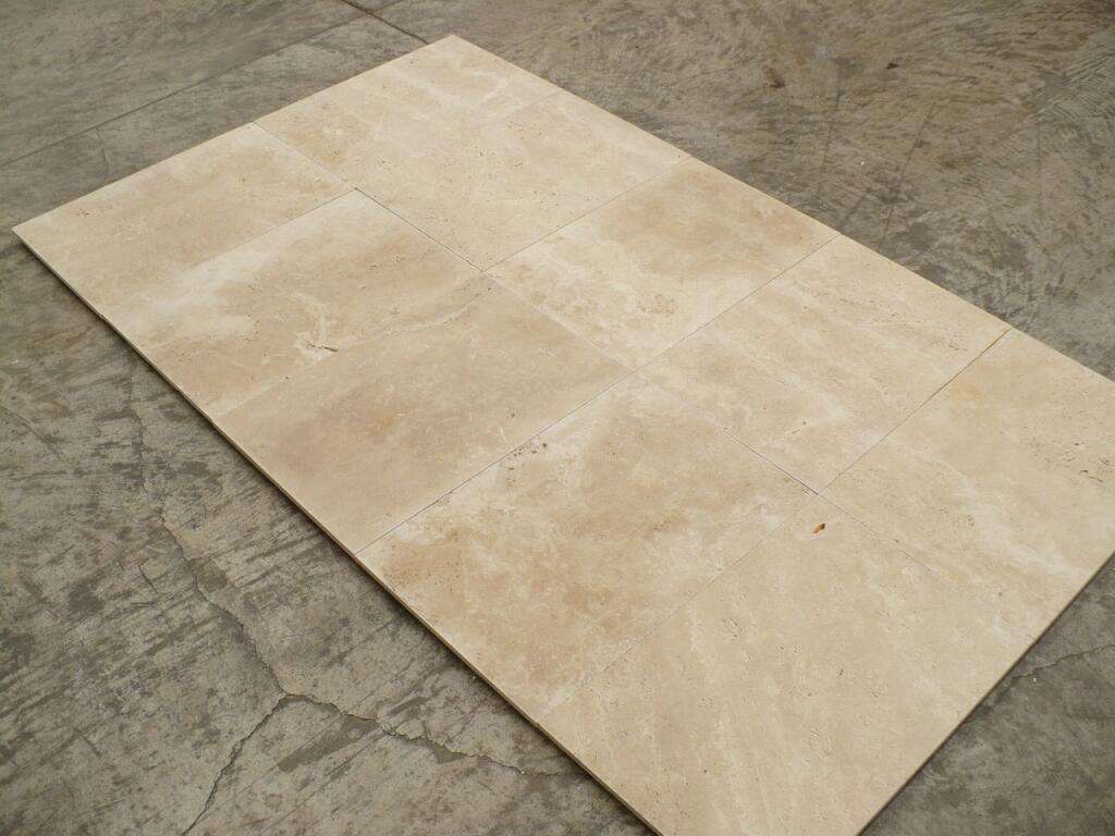 Carrelage sol intérieur effet Travertin light l.40.6 x L.61 cm - 4