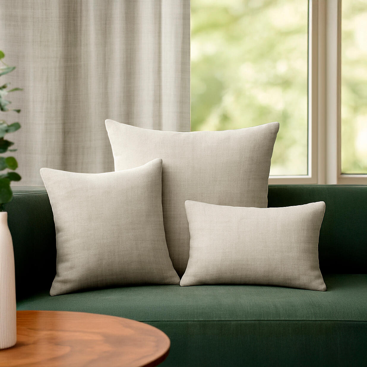 Fronha almofada danae 45x45cm natural Inspire - 7