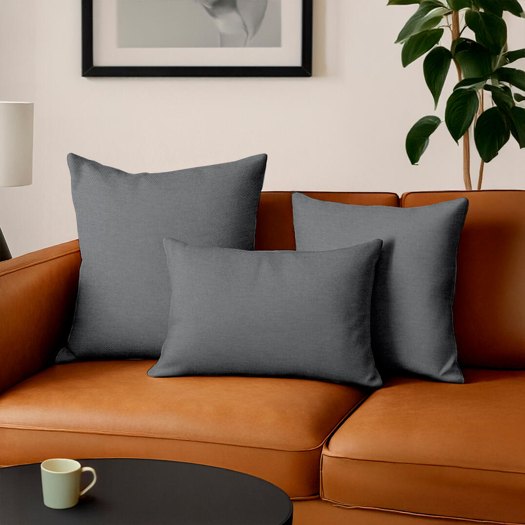 Fronha de almofada Pharell Moon 45x45cm cinza Inspire - 2