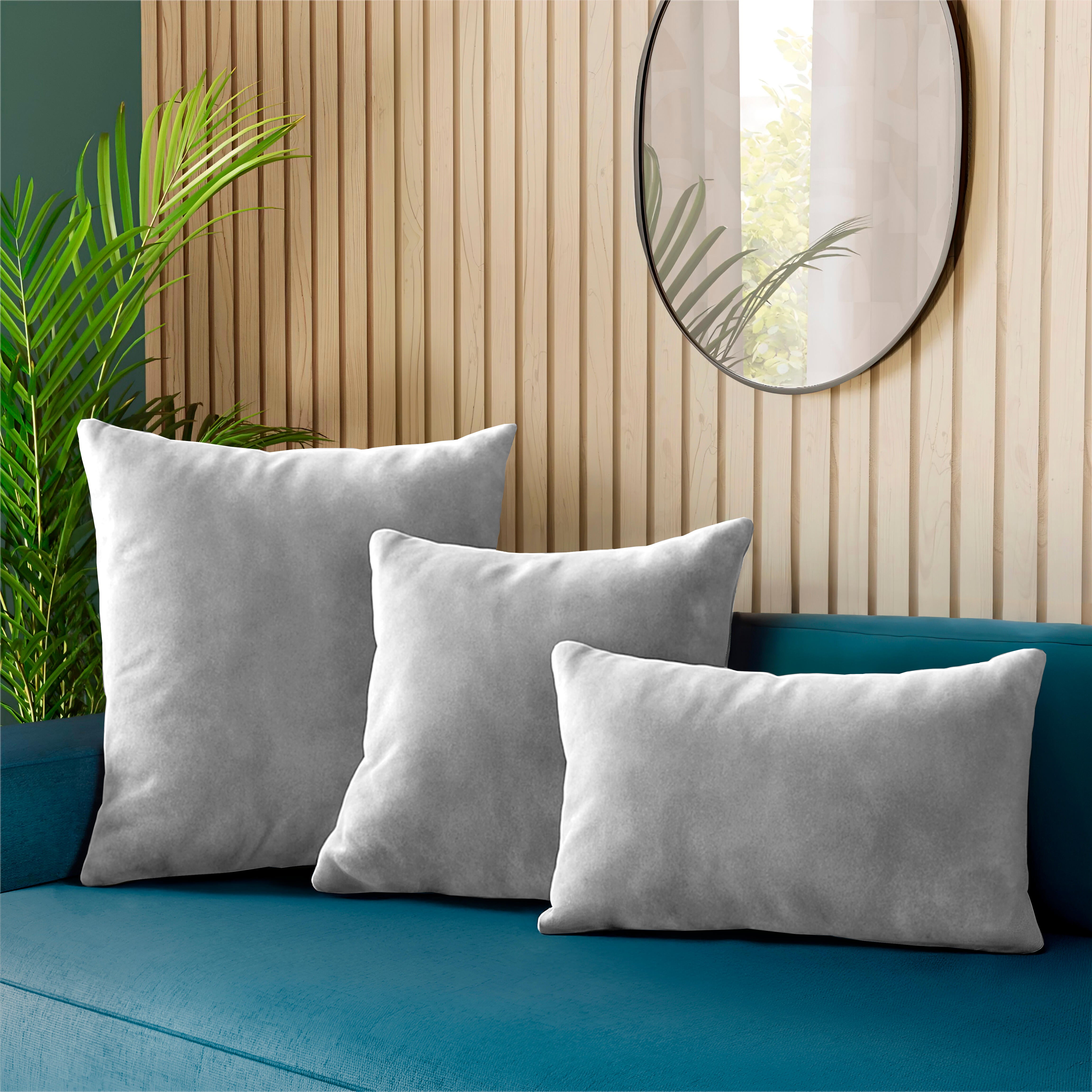 Fronha almofada Tony 60x60cm cinza Inspire - 3