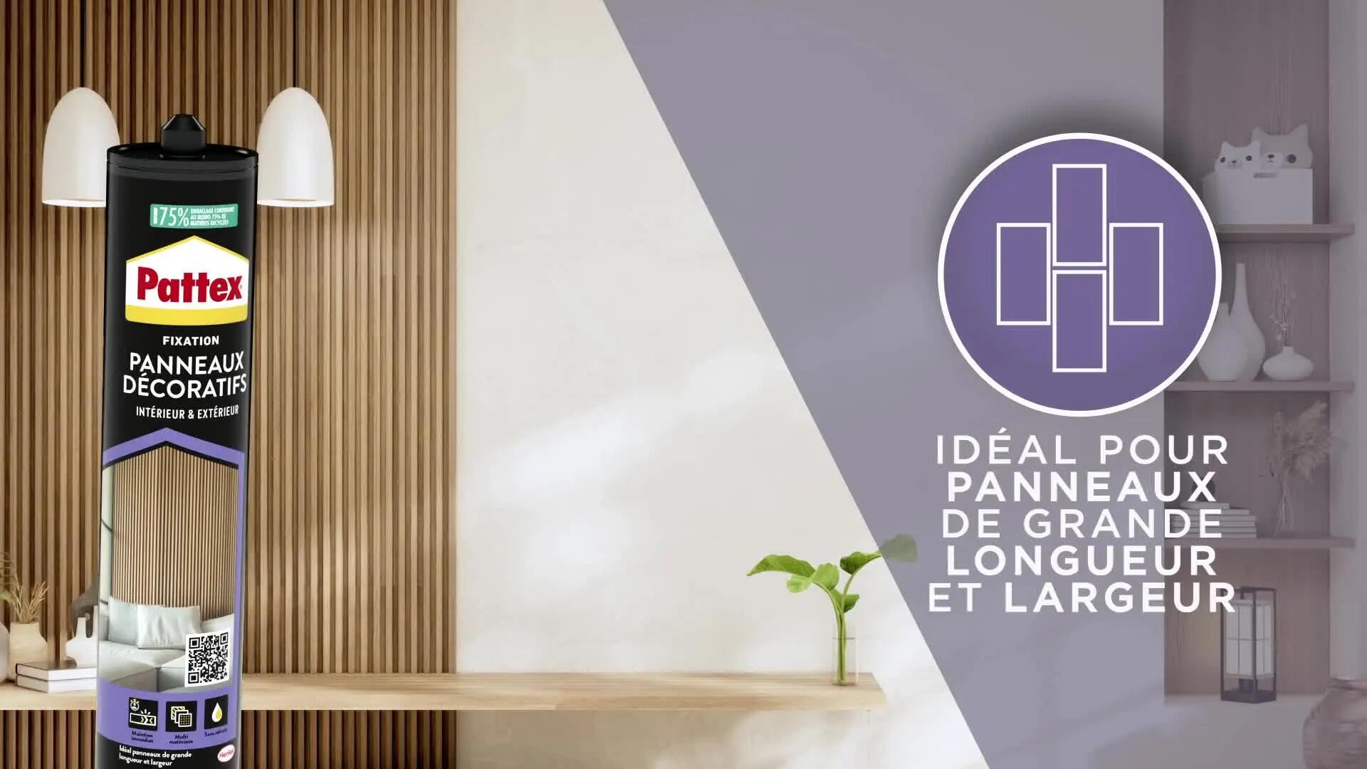 Colle de fixation panneaux décoratifs PATTEX 470 gr - 10