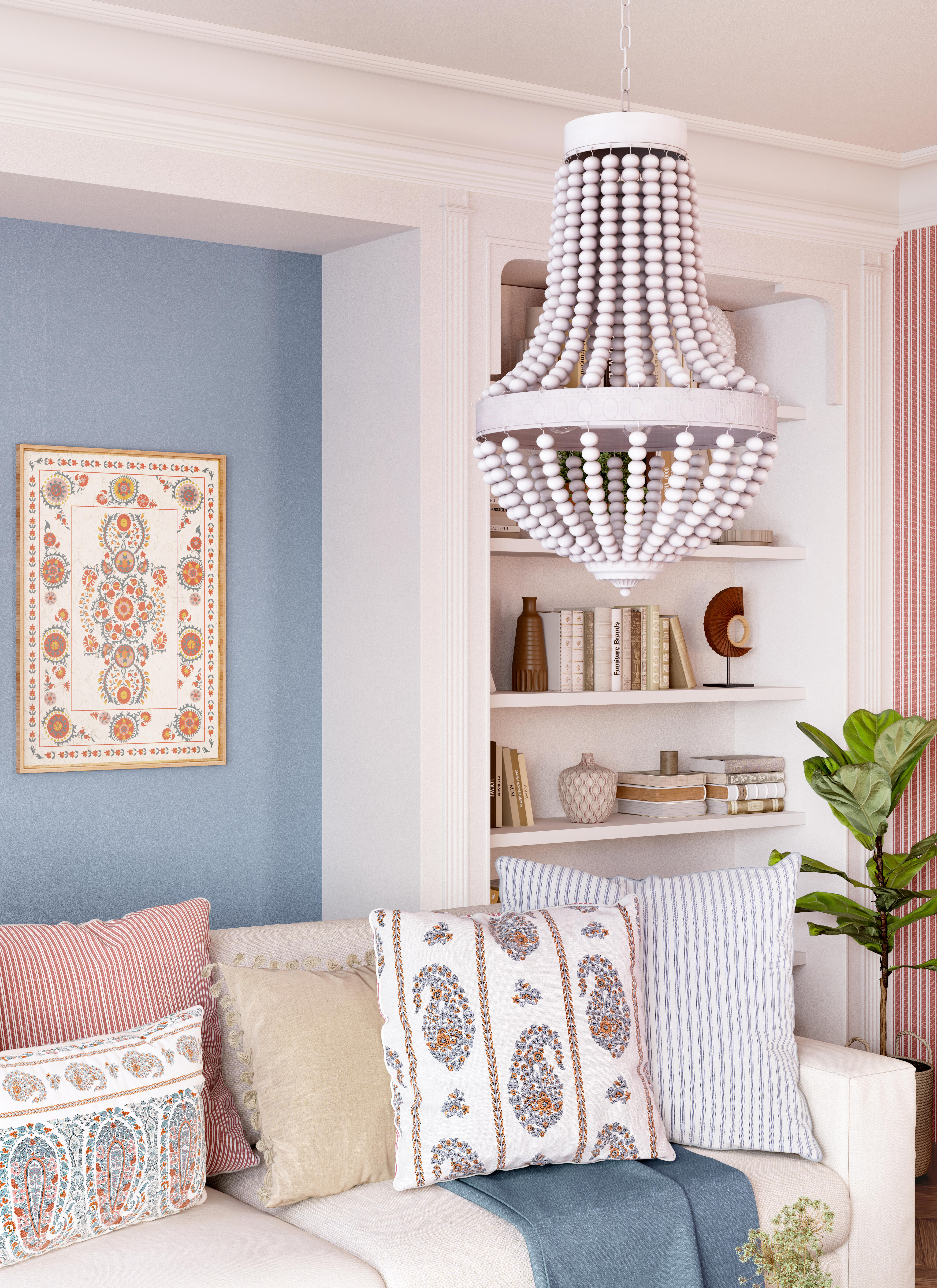 Manta Witold 130x170cm azul Inspire - 3