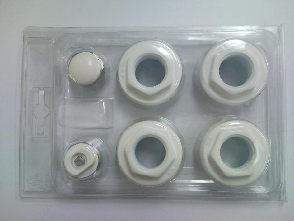 Kit de 4 tapones pintados blancos - 2