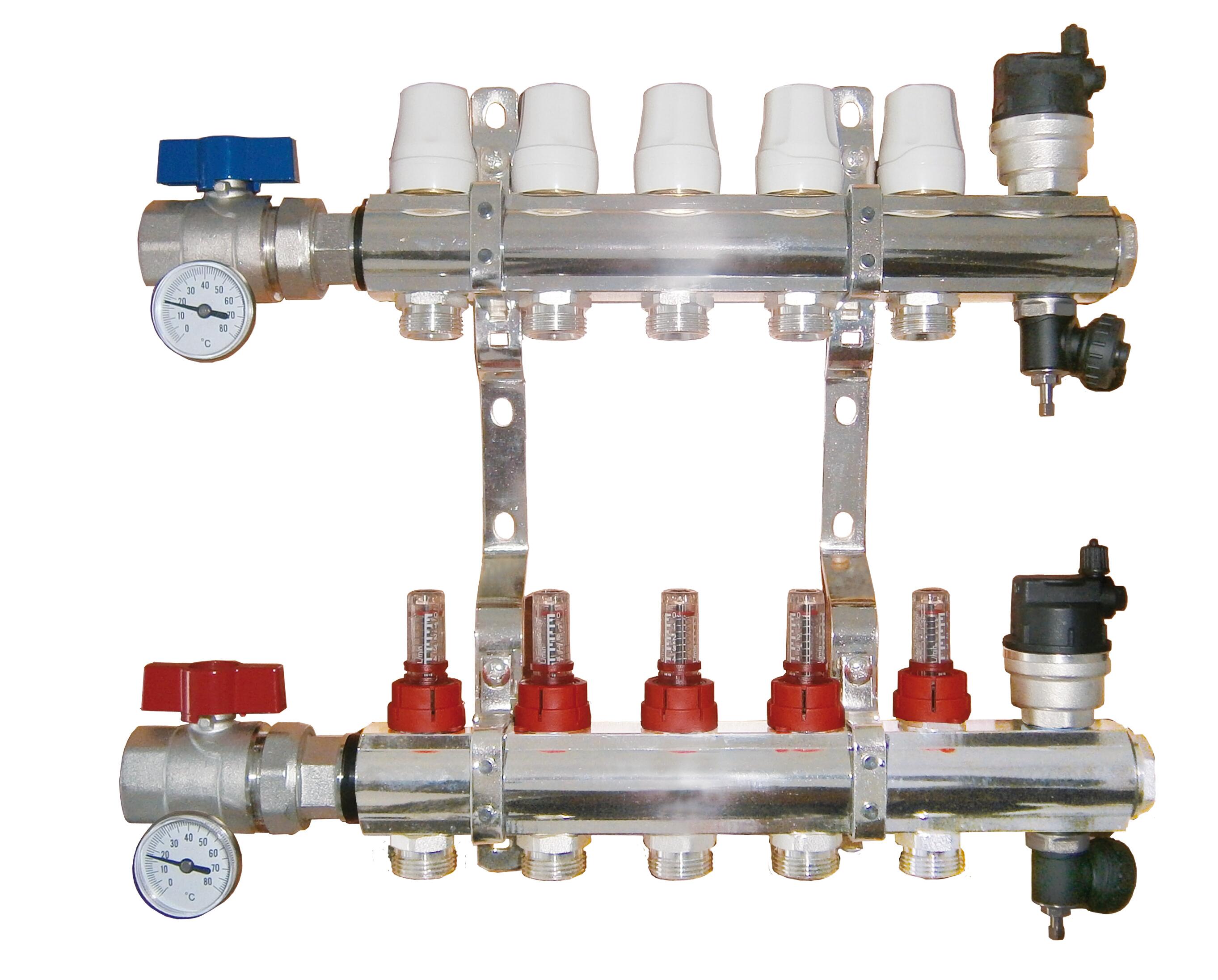 Kit colector en laton de 8 circuitos | Leroy Merlin