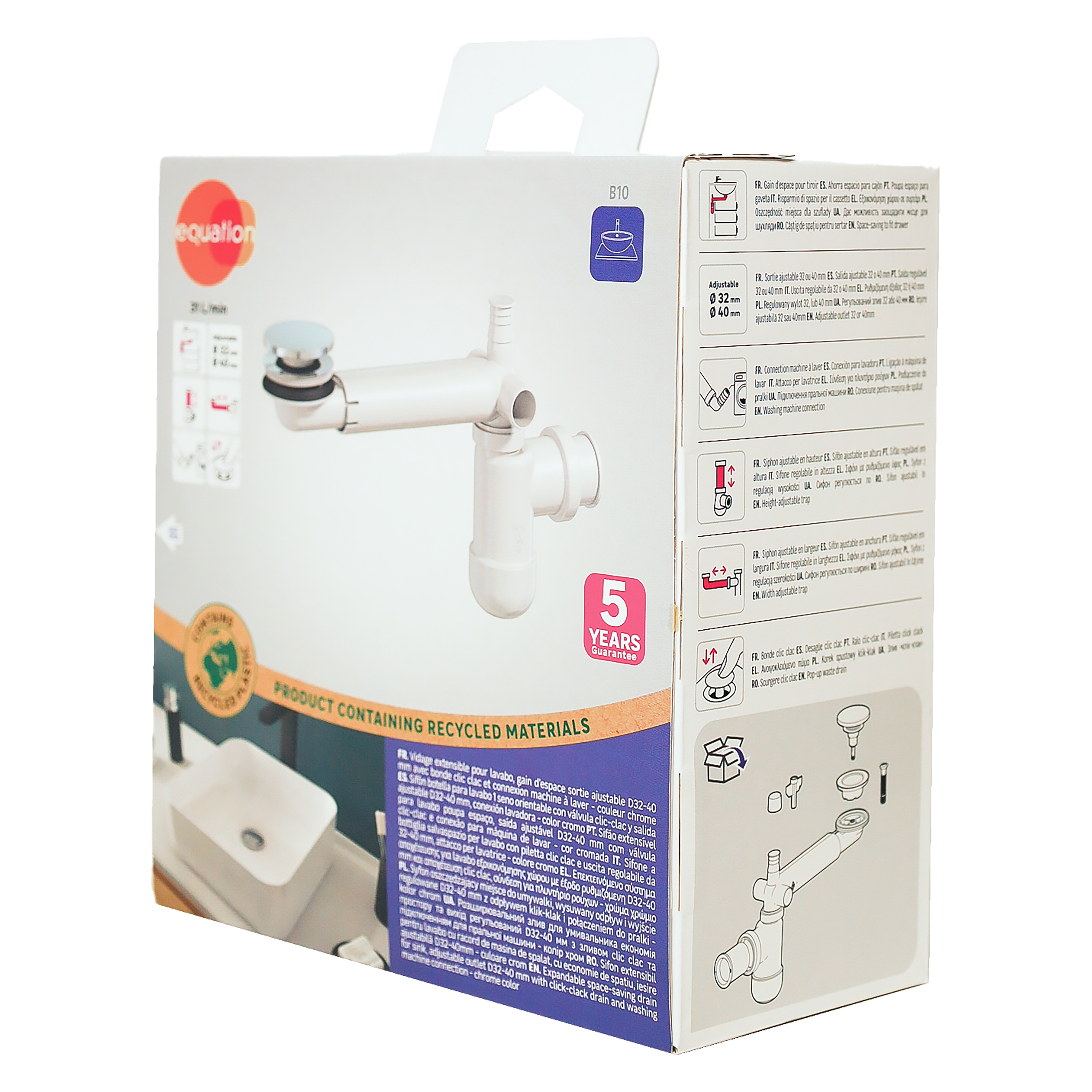 Valvula EQUATION d115 + resp cromado - 6