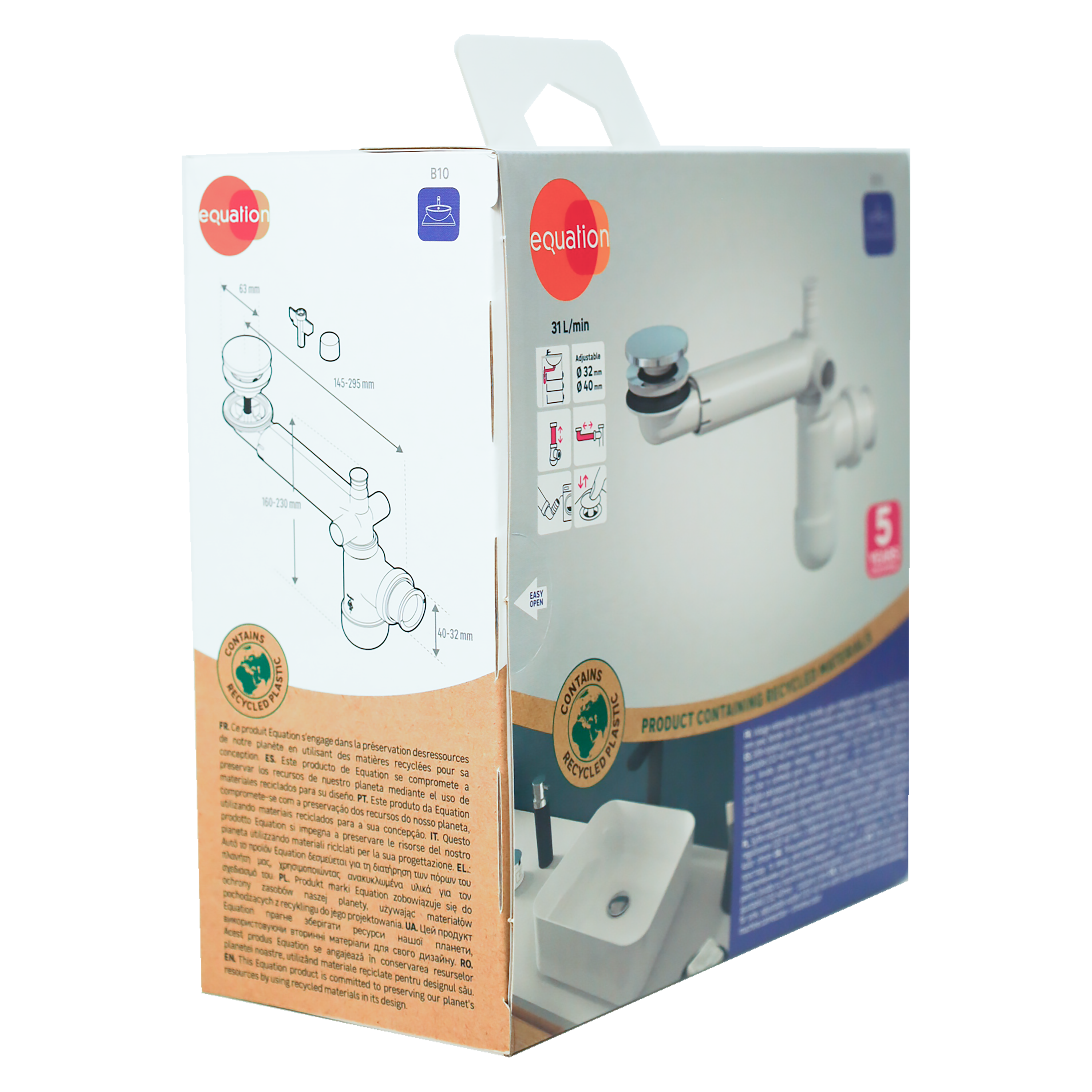 Valvula EQUATION d115 + resp cromado - 4