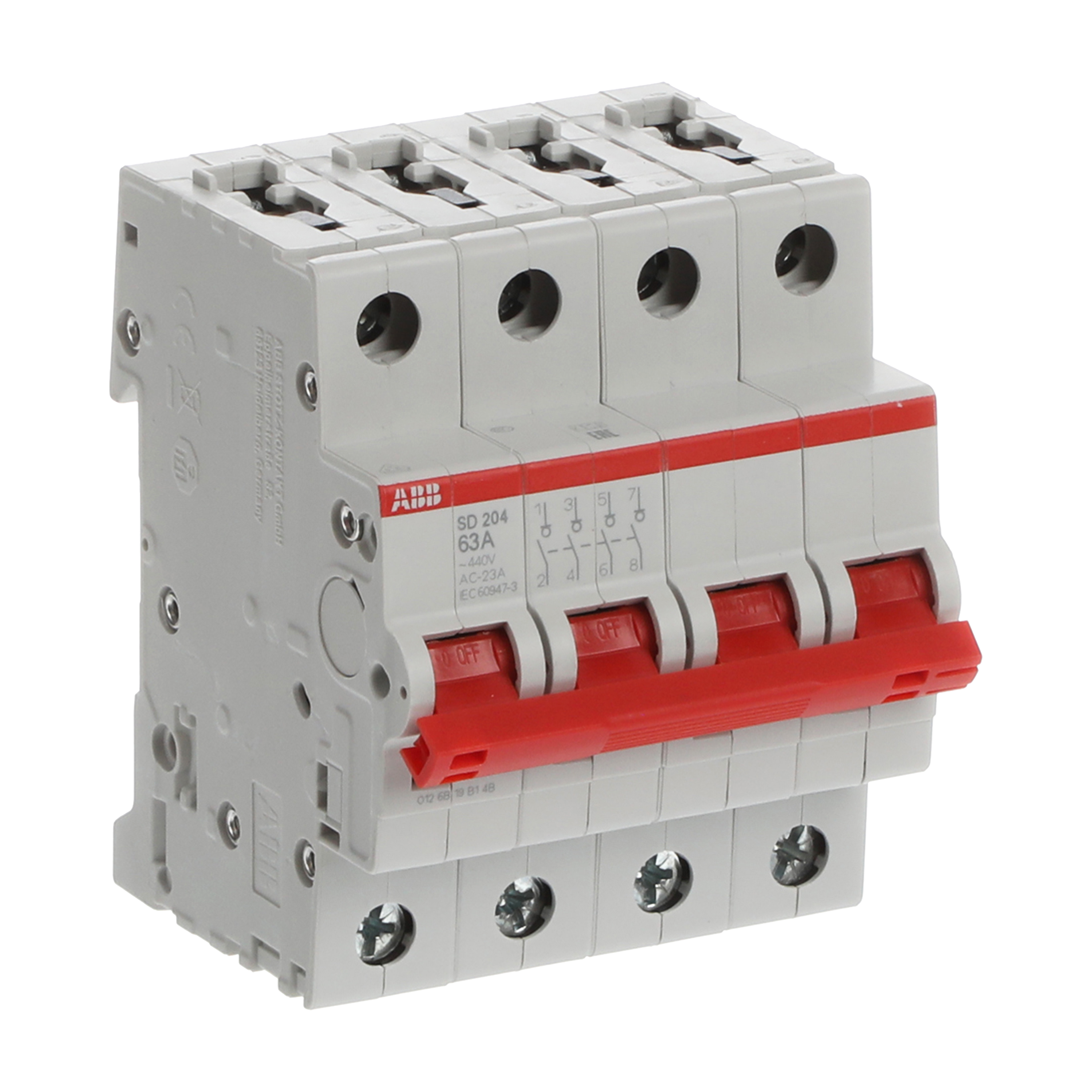 Interrupteur Sectionneur Modulaire 4P - 63A - ABB - 3