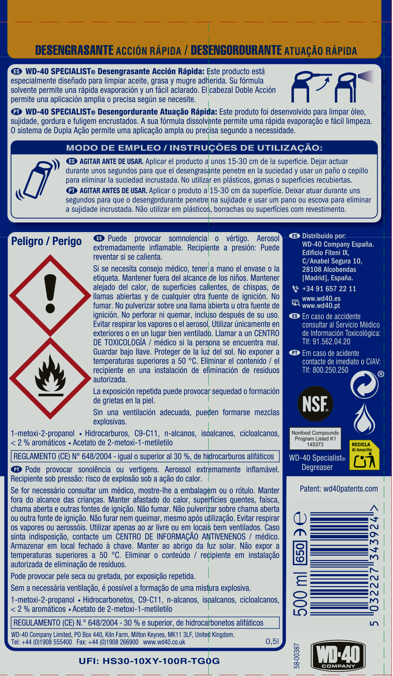 Desengordurante WD-40 500ML - 5