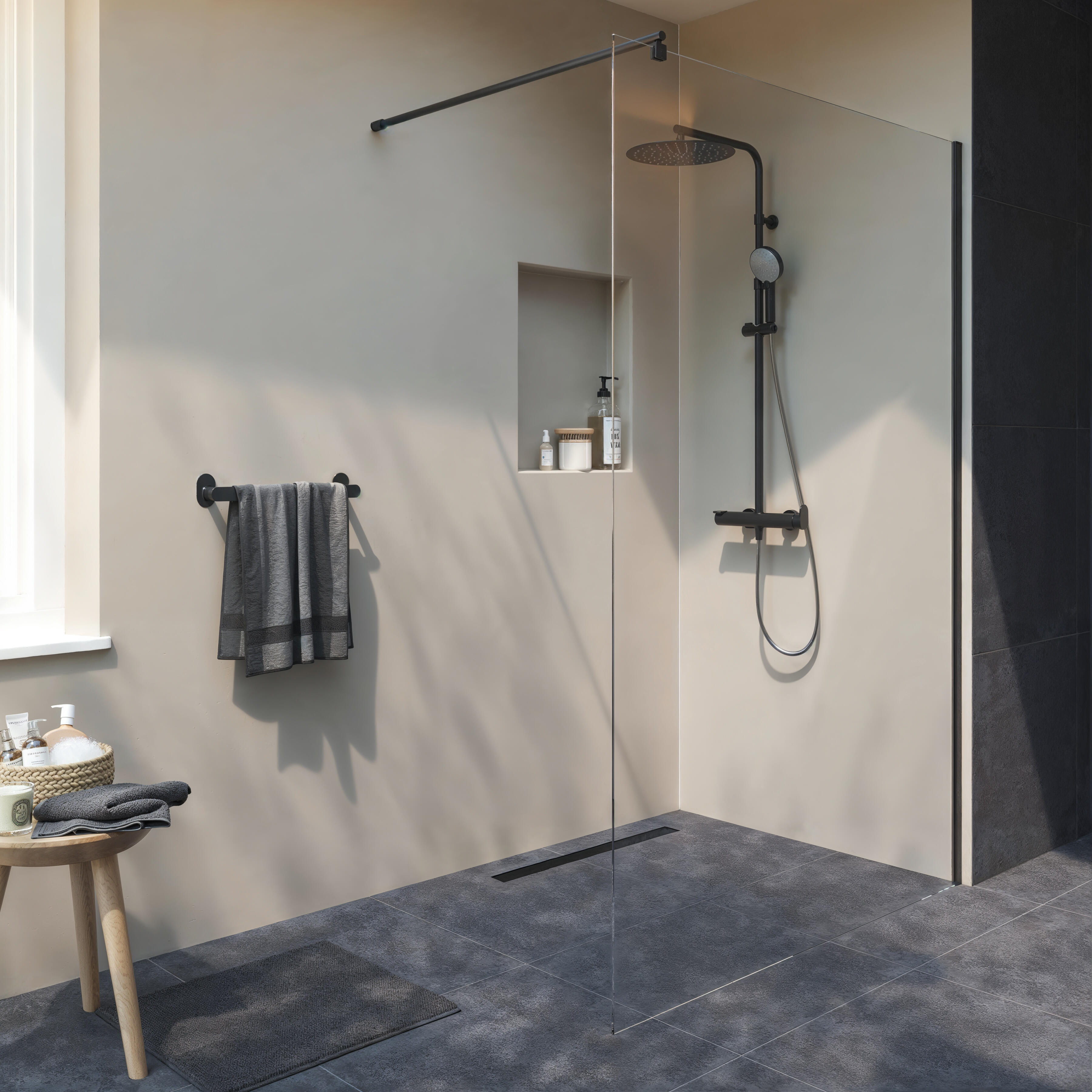 Sifão orientável EQUATION rectangular 700mm preto - 5