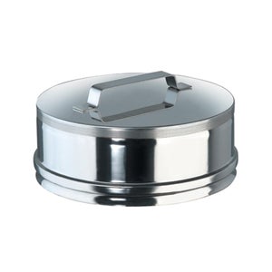 Scossalina Conica Copriforo Per Canna Fumaria In Acciaio Inox – Diametro 130 Mm, Conforme UNI EN 1856-1, Per Tratti Verticali E Sub-orizzontali