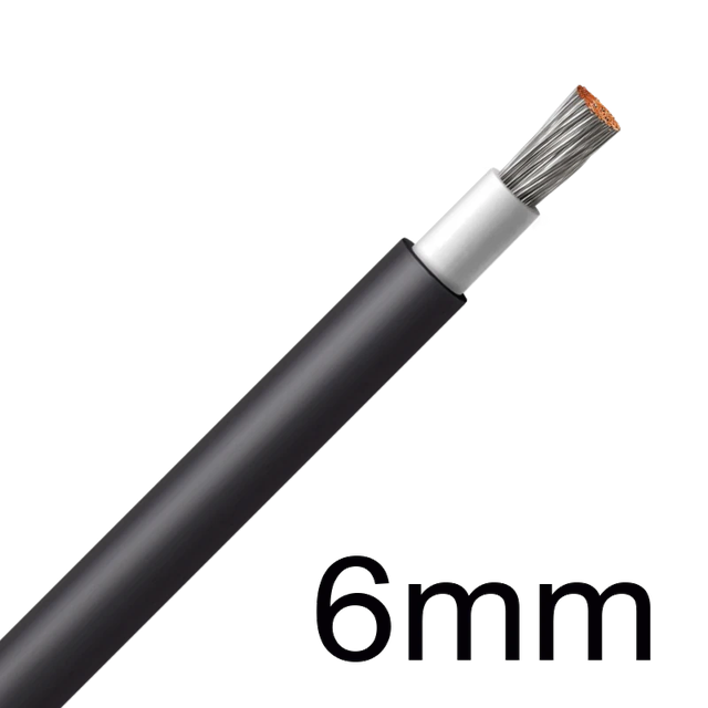 Metro de cabo solar h1z2z2-k 6mm2 preto