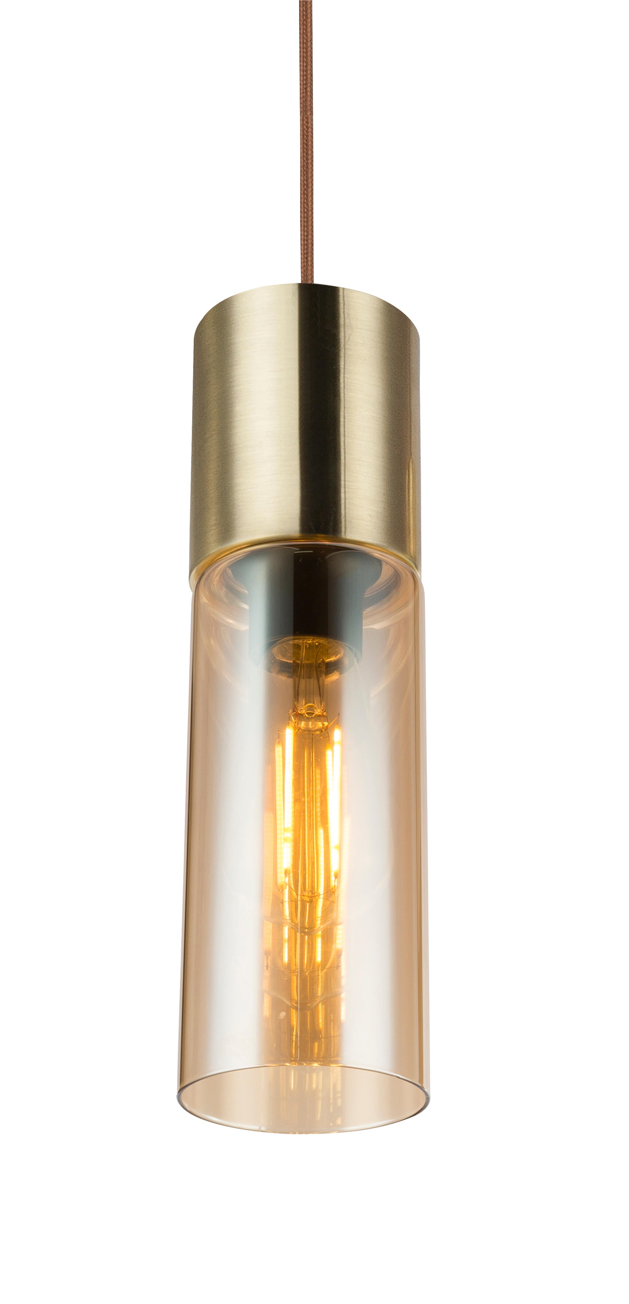 Candeeiro de teto suspenso Annika 1 luz dourado - 6