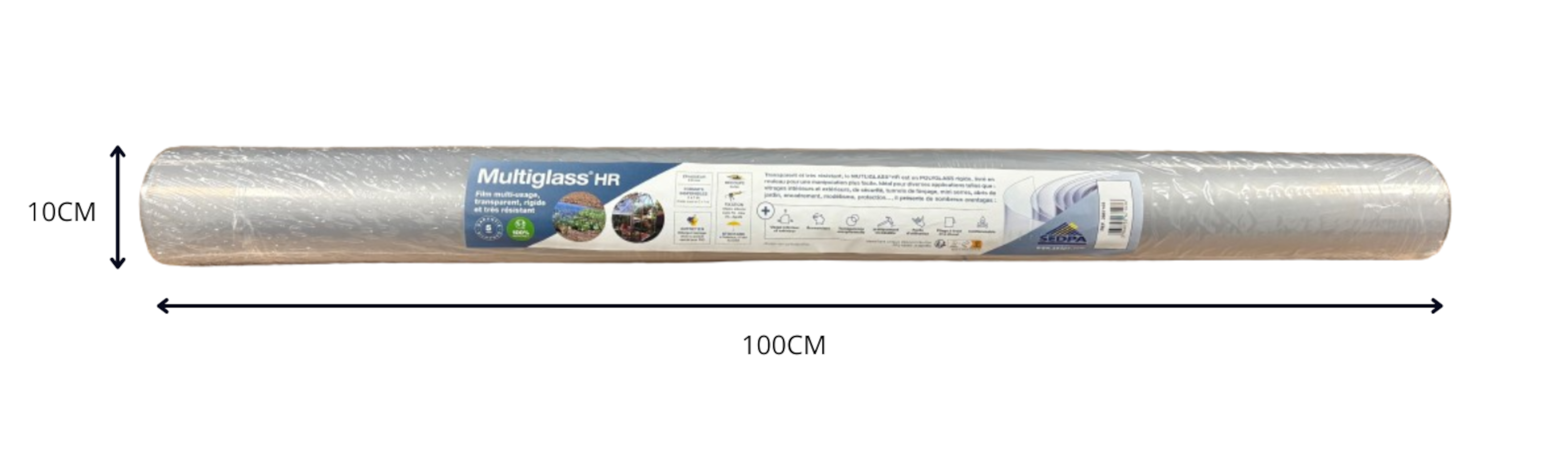 Rollo flex PVC Multiglass 2x1 m de 0,8 mm de grosor - 5