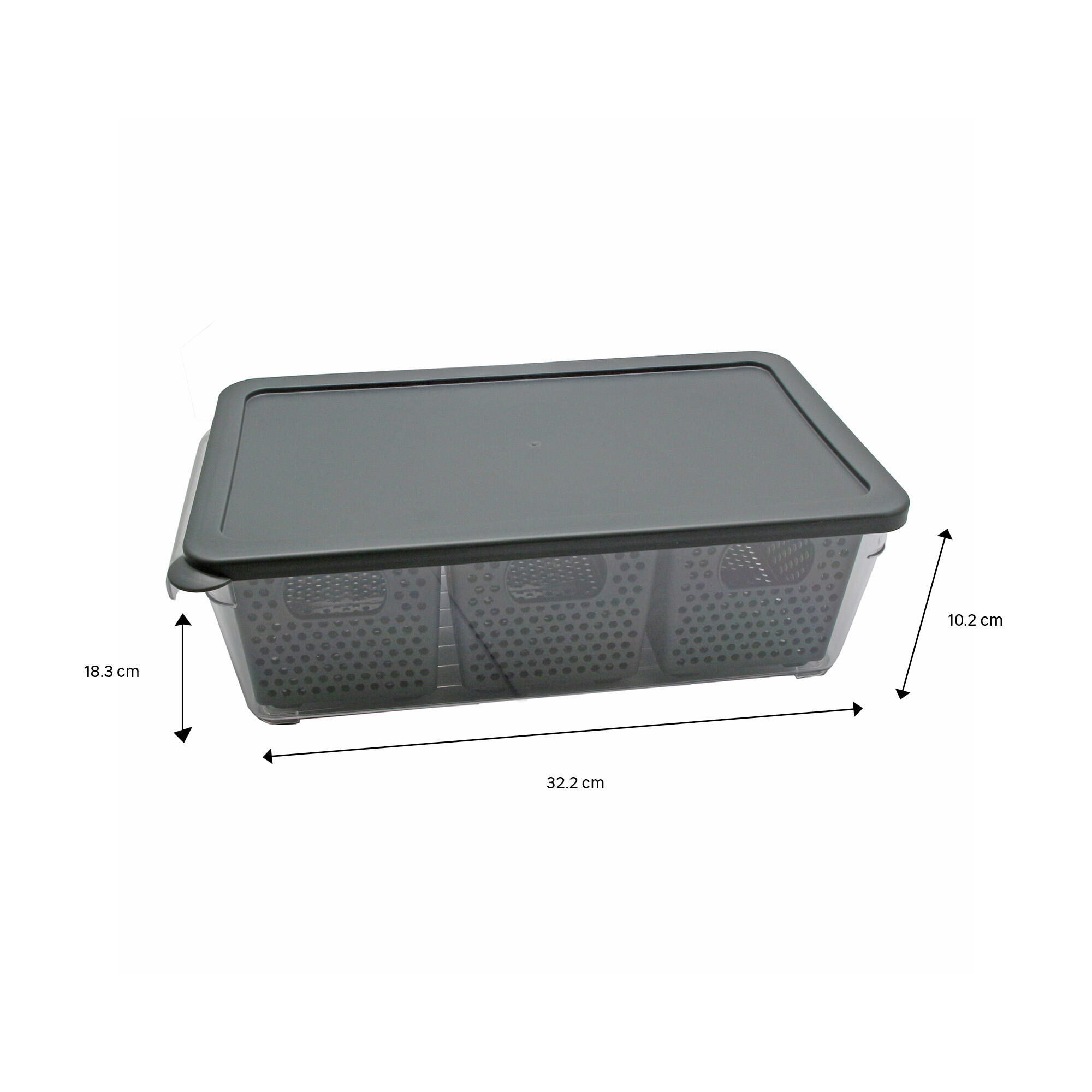 Recipiente de conservación de alimentos con tapa Delinia gris - 8