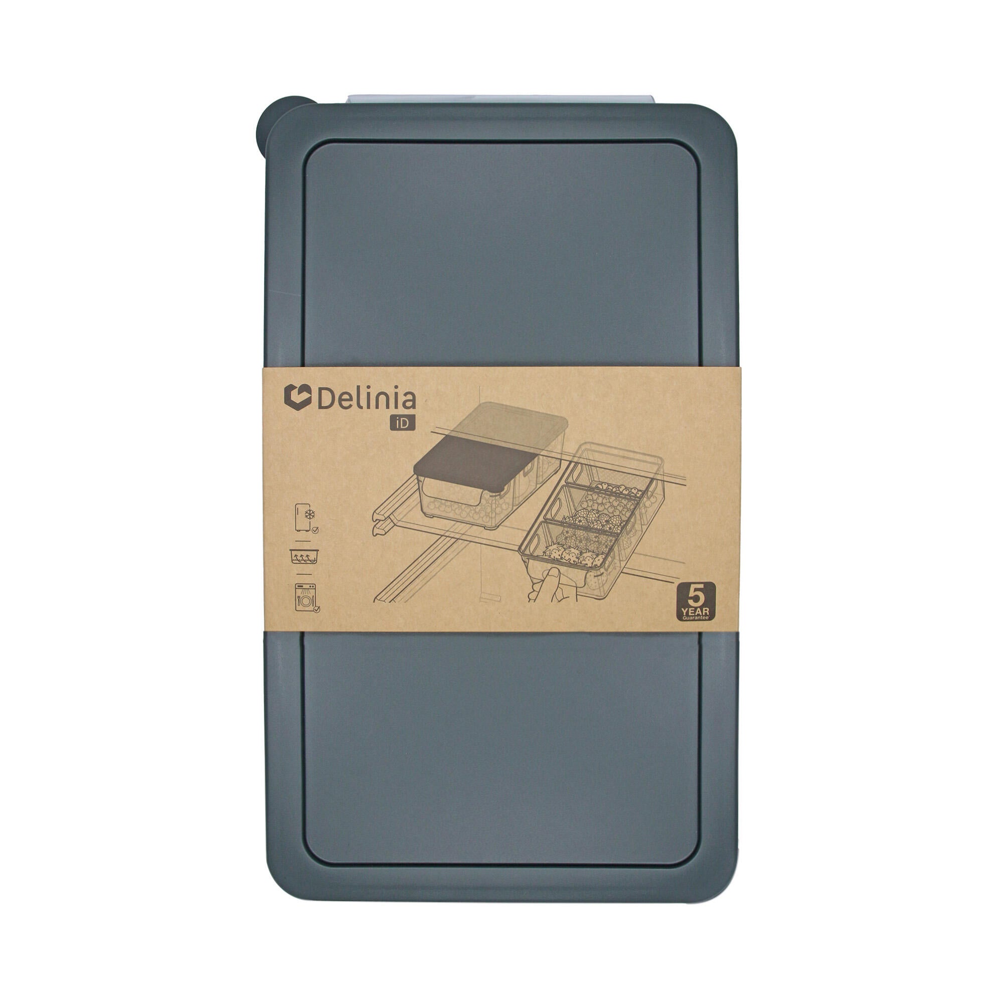 Recipiente de conservación de alimentos con tapa Delinia gris - 10