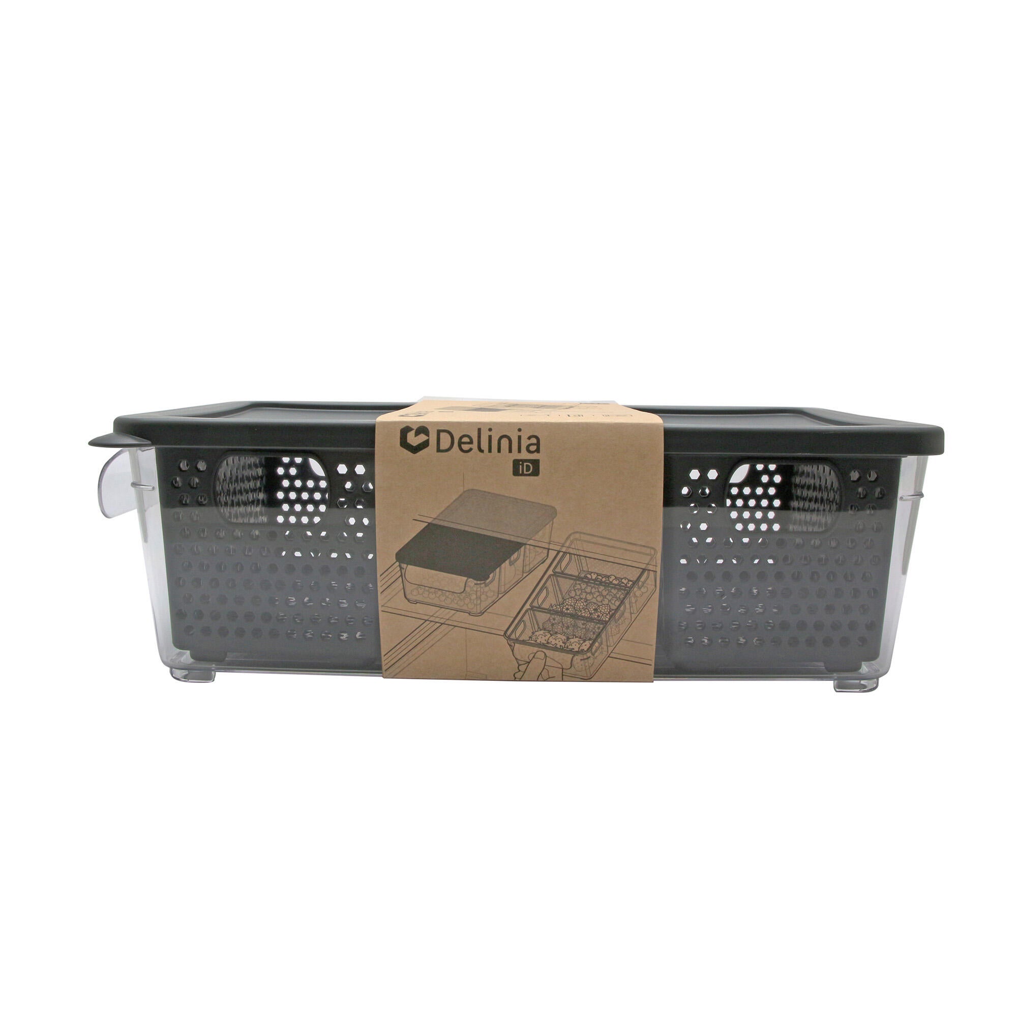 Recipiente de conservación de alimentos con tapa Delinia gris - 9