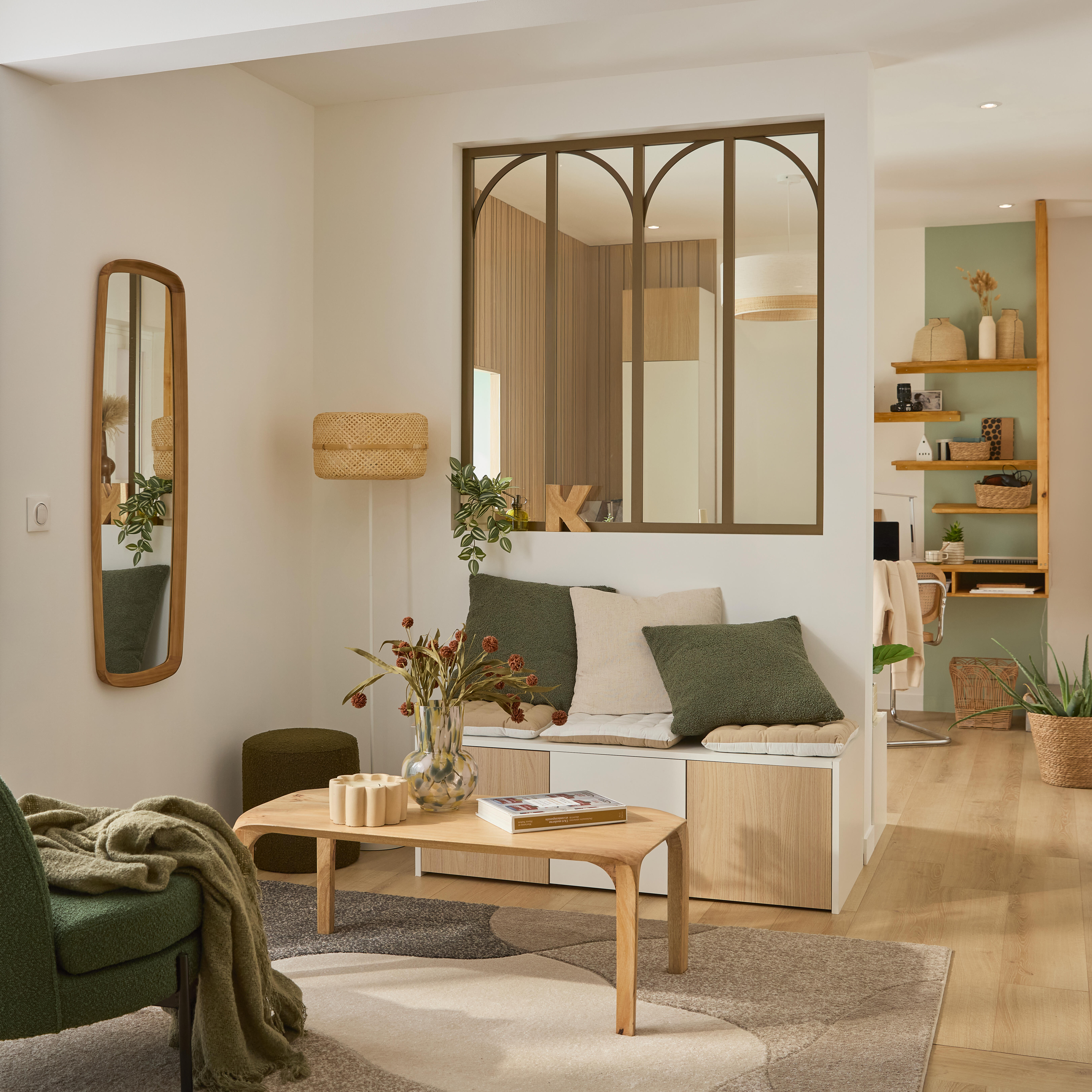 Porta de bater 38,4x40 cm branco Spaceo Evo'M Riga - 3