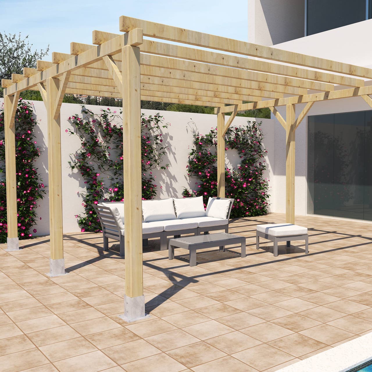 Diapositive Pérgola de Madera 4x4
