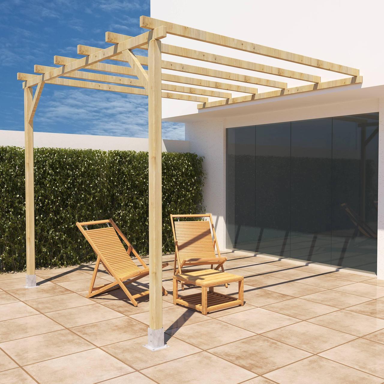 Diapositive Porche de madera 3x3