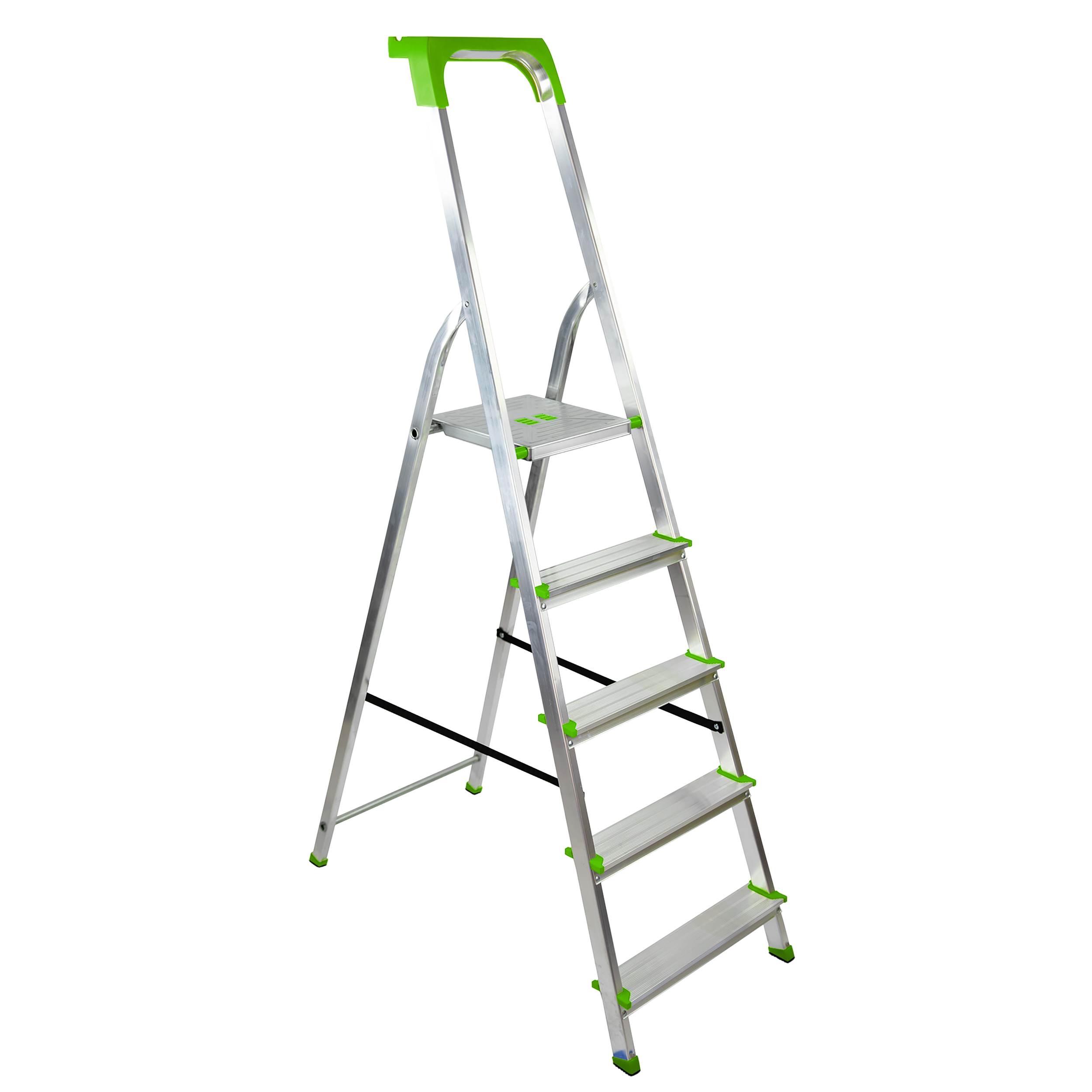 Drabinka aluminiowa rozkładana jednostronna 5 stopniowa do 150 kg BAYERSYSTEM