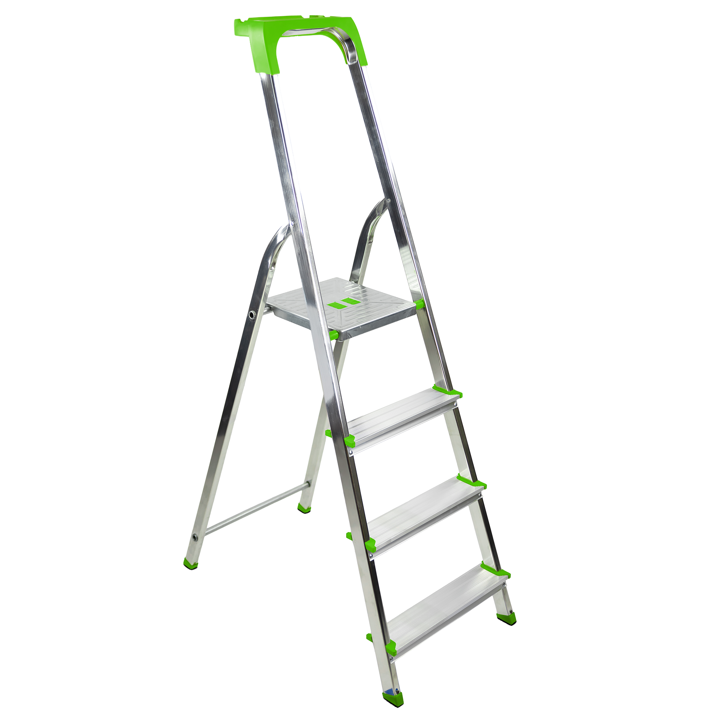 Drabinka aluminiowa rozkładana jednostronna 4 stopniowa do 150 kg BAYERSYSTEM