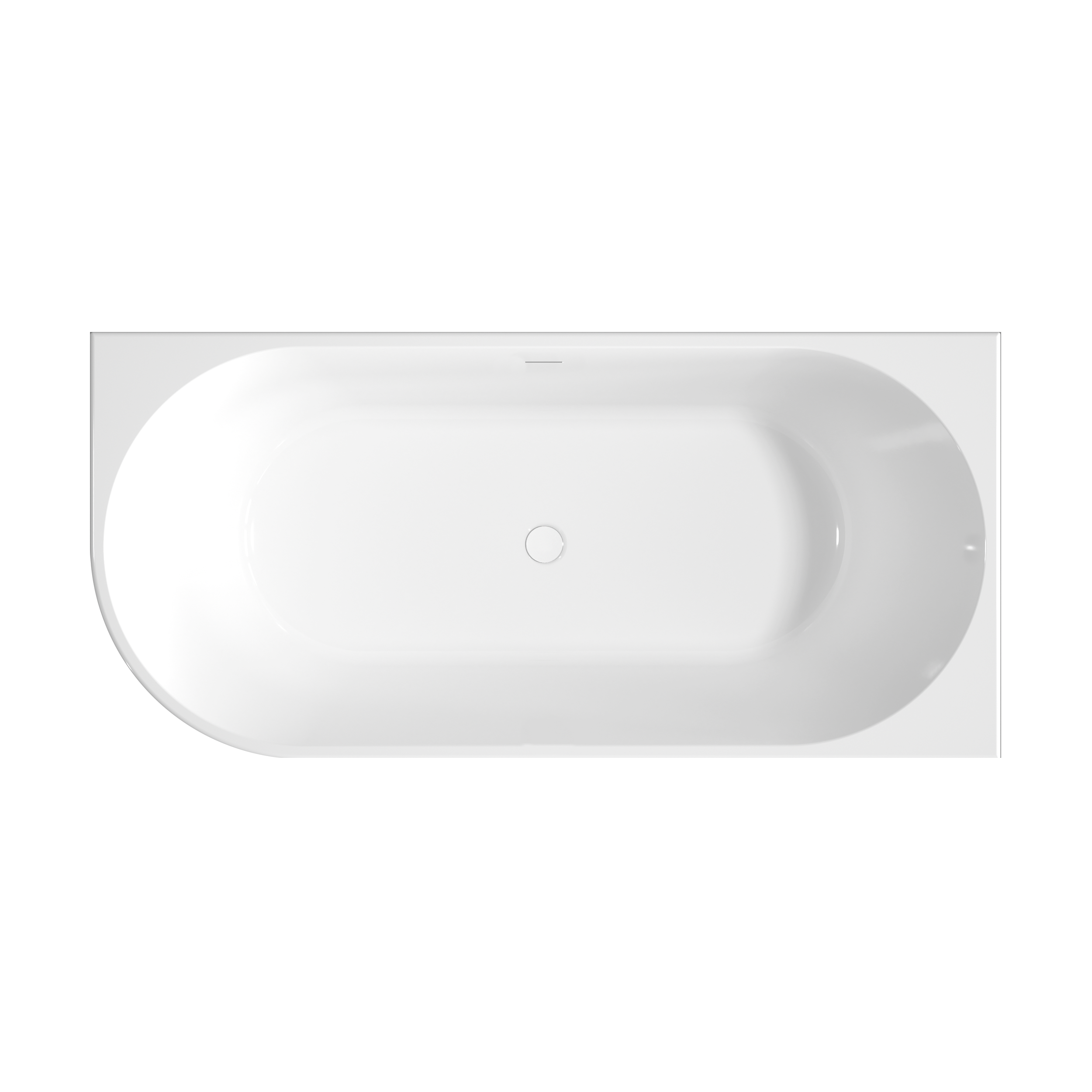 Wanna wolnostojąca przyścienna prawa akrylowa 170x80 cm Magic Invena