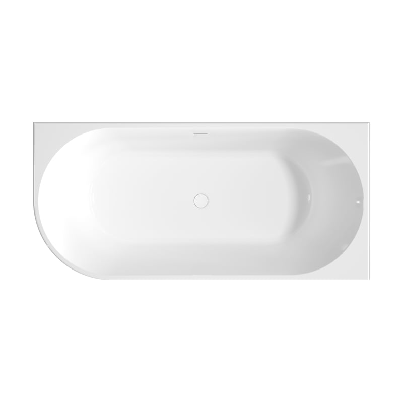 Wanna wolnostojąca przyścienna prawa akrylowa 170x80 cm Magic Invena