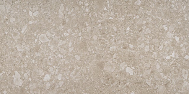 Suelo porcelánico Urbex efecto terrazo arena 60x120 cm C2 PAMESA CERAMICA