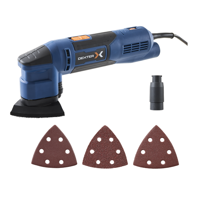 Ponceuse delta filaire DEXTER, 300 W