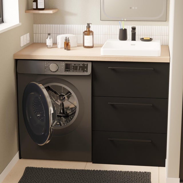 Xinxinchaoshi Meuble Lavabo Double Armoire De Machine à Laver