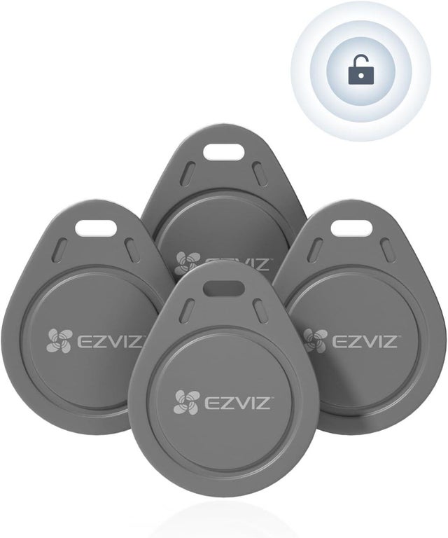 Lot de 4 badges RFID supplémentaires pour alarme EZVIZ