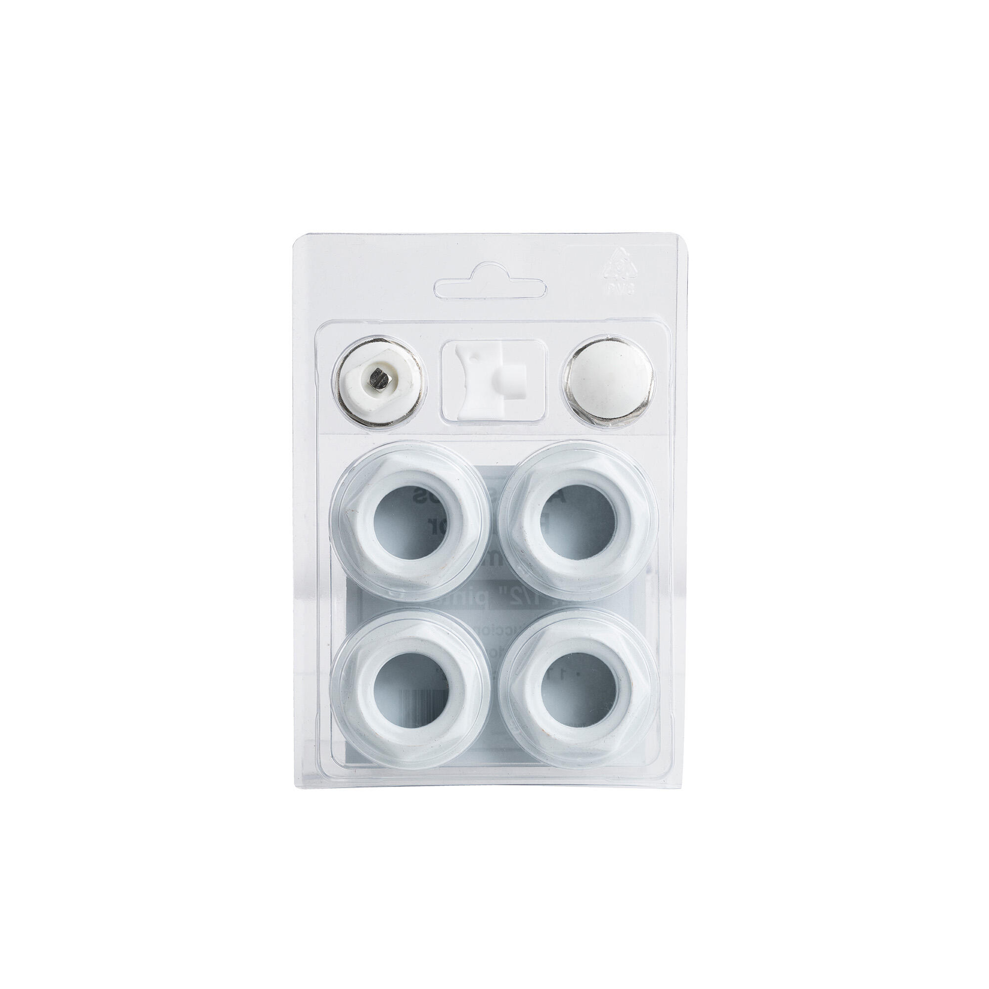 Kit de 4 tapones pintados blancos - 3