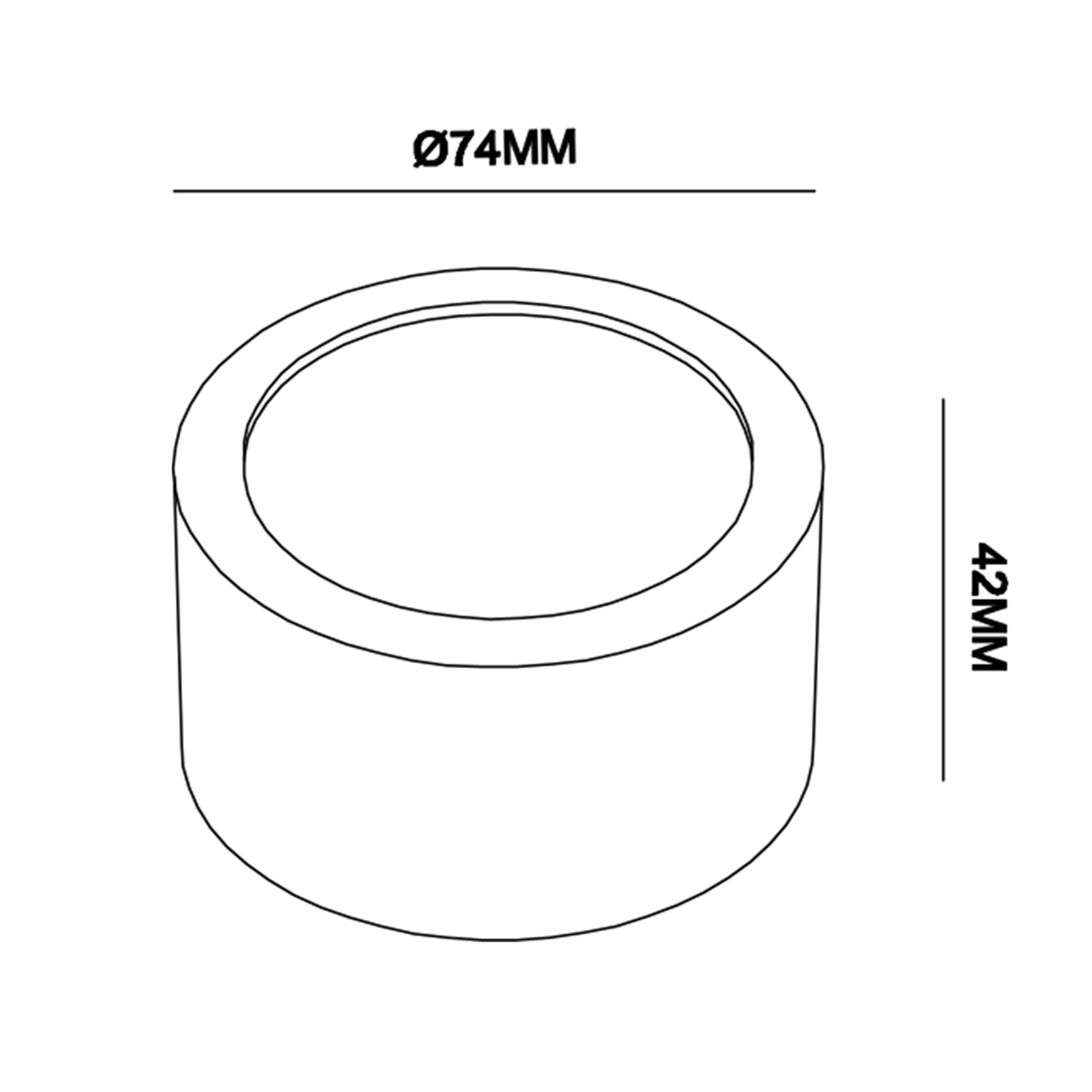 ARO DE SUPERFICIE BAJO CIRCULAR FIJO 7W CCT BLANCO - 2