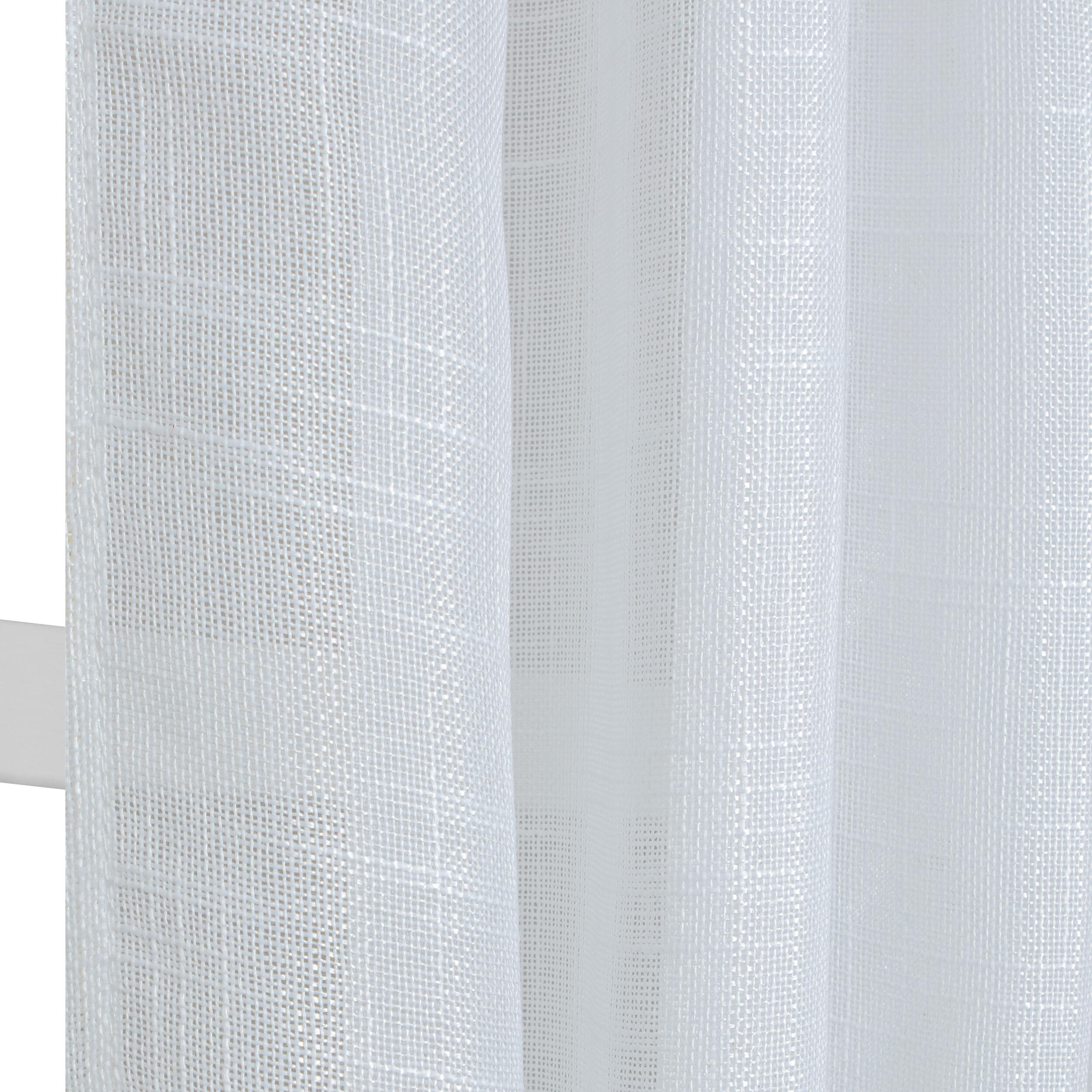 Pack 2 Cortinados de fita e/ou presilha Nora 200x280cm branco - 12