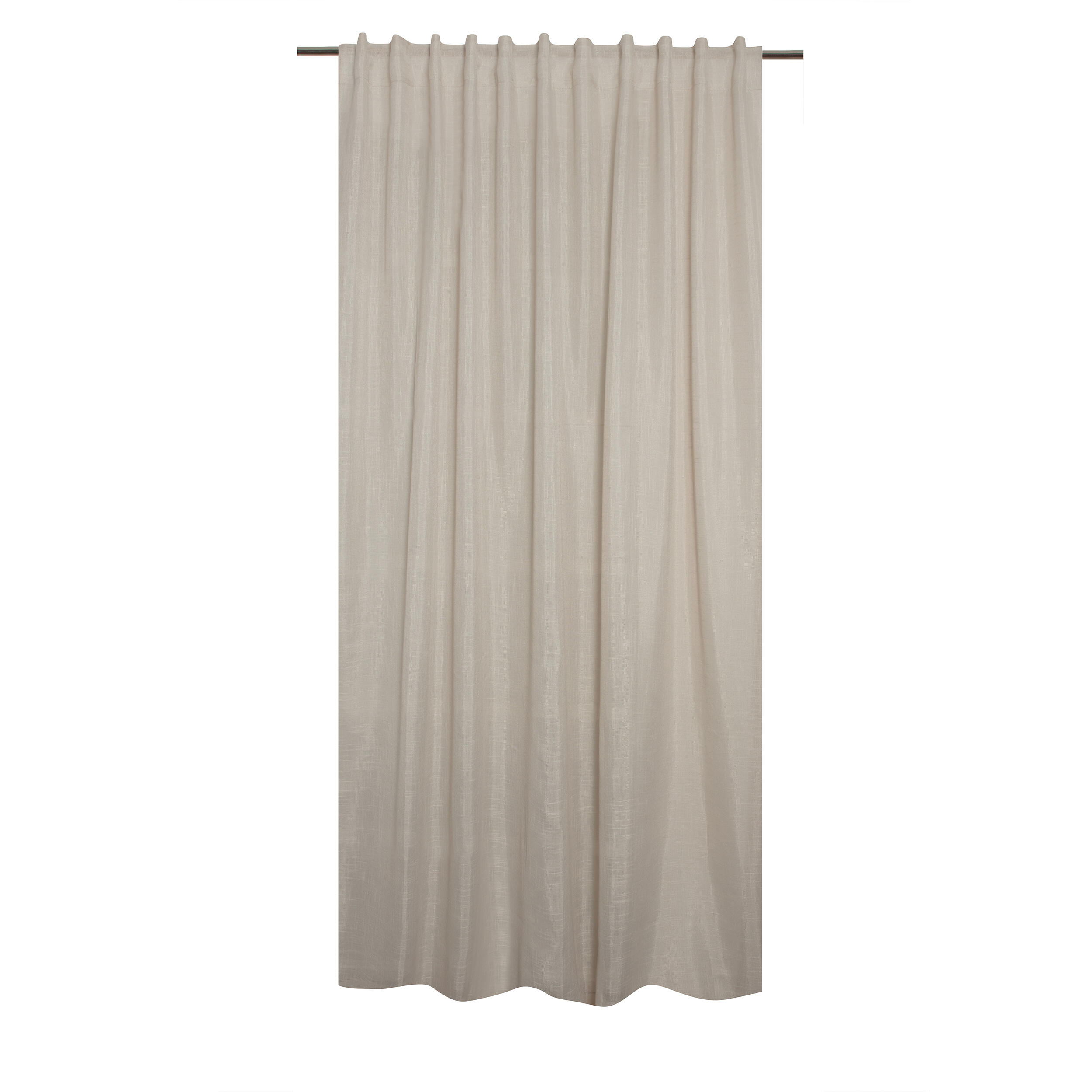 Pack 2 Cortinados de fita e/ou presilha Nora 200x280cm bege - 11
