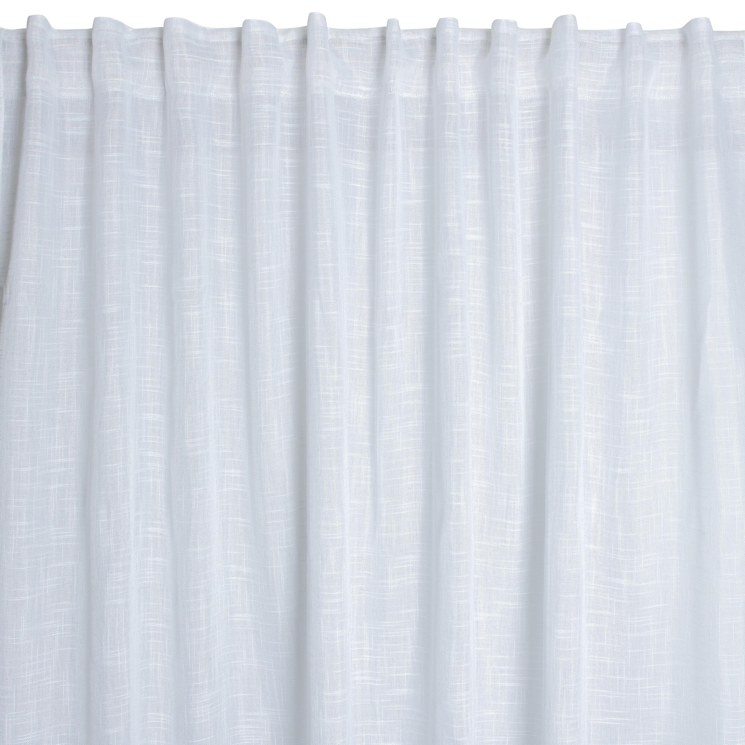 Pack 2 Cortinados de fita e/ou presilha Nora 200x280cm branco - 6