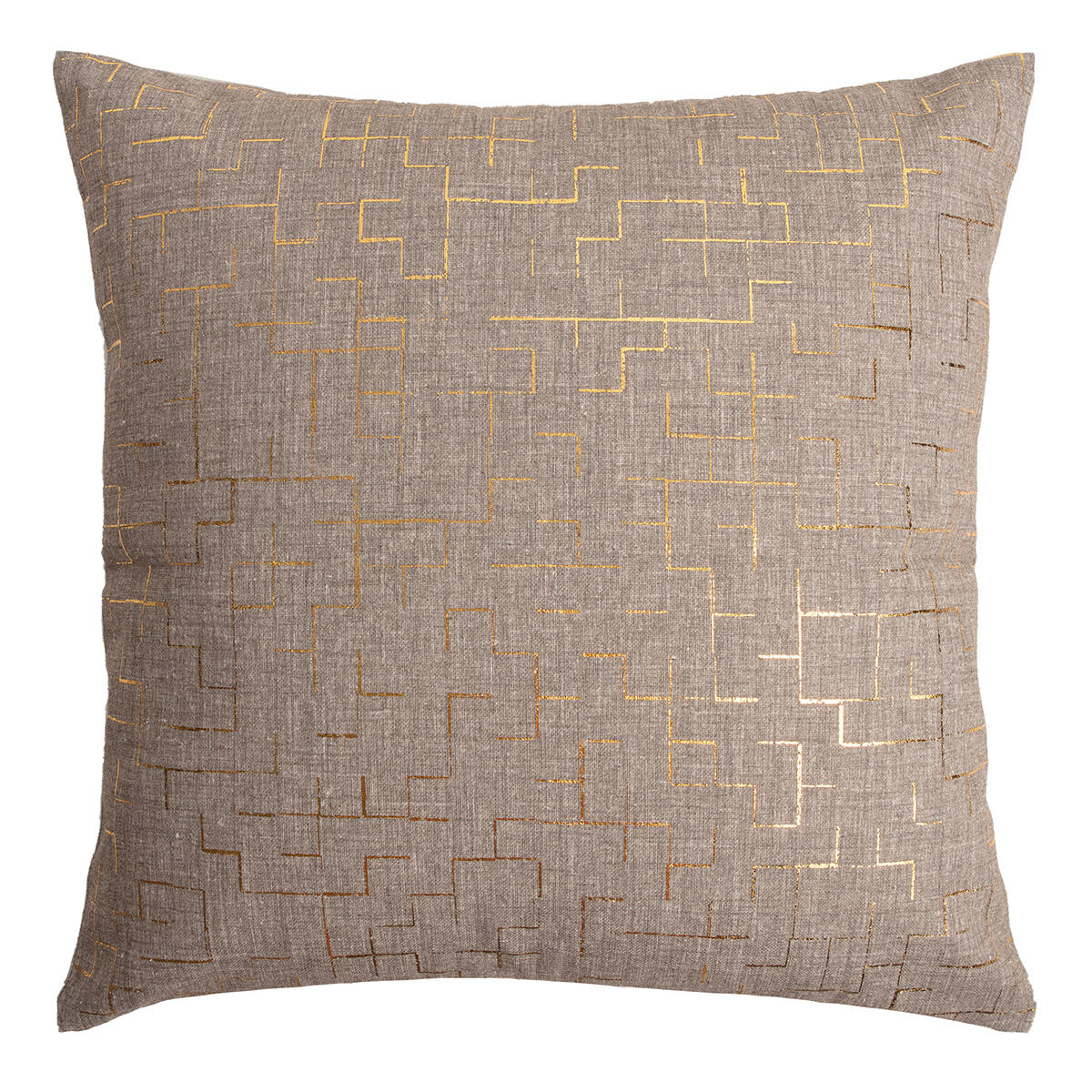 Almofada decorativa Danji 40x40 cm natural ouro - 4