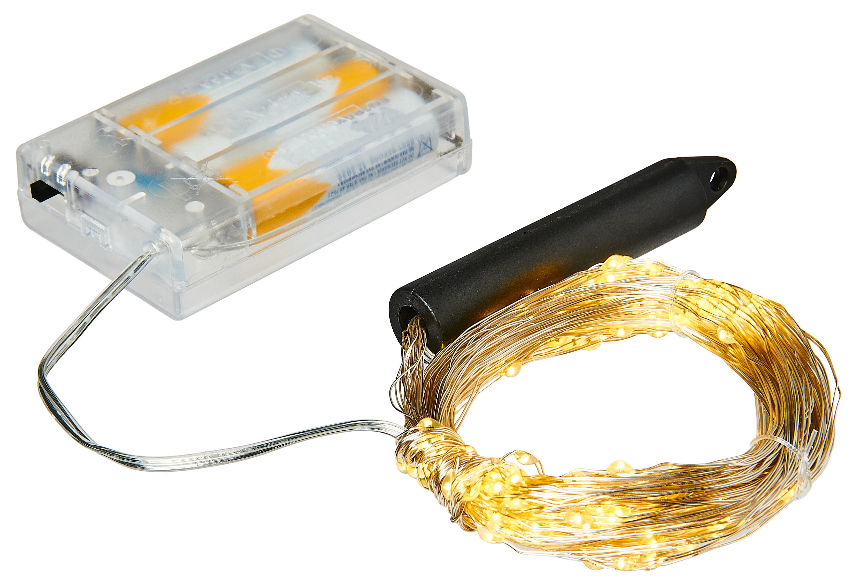 Lampki choinkowe wewnętrzne 180 LED ciepły biały na baterie EUROHIT - 2