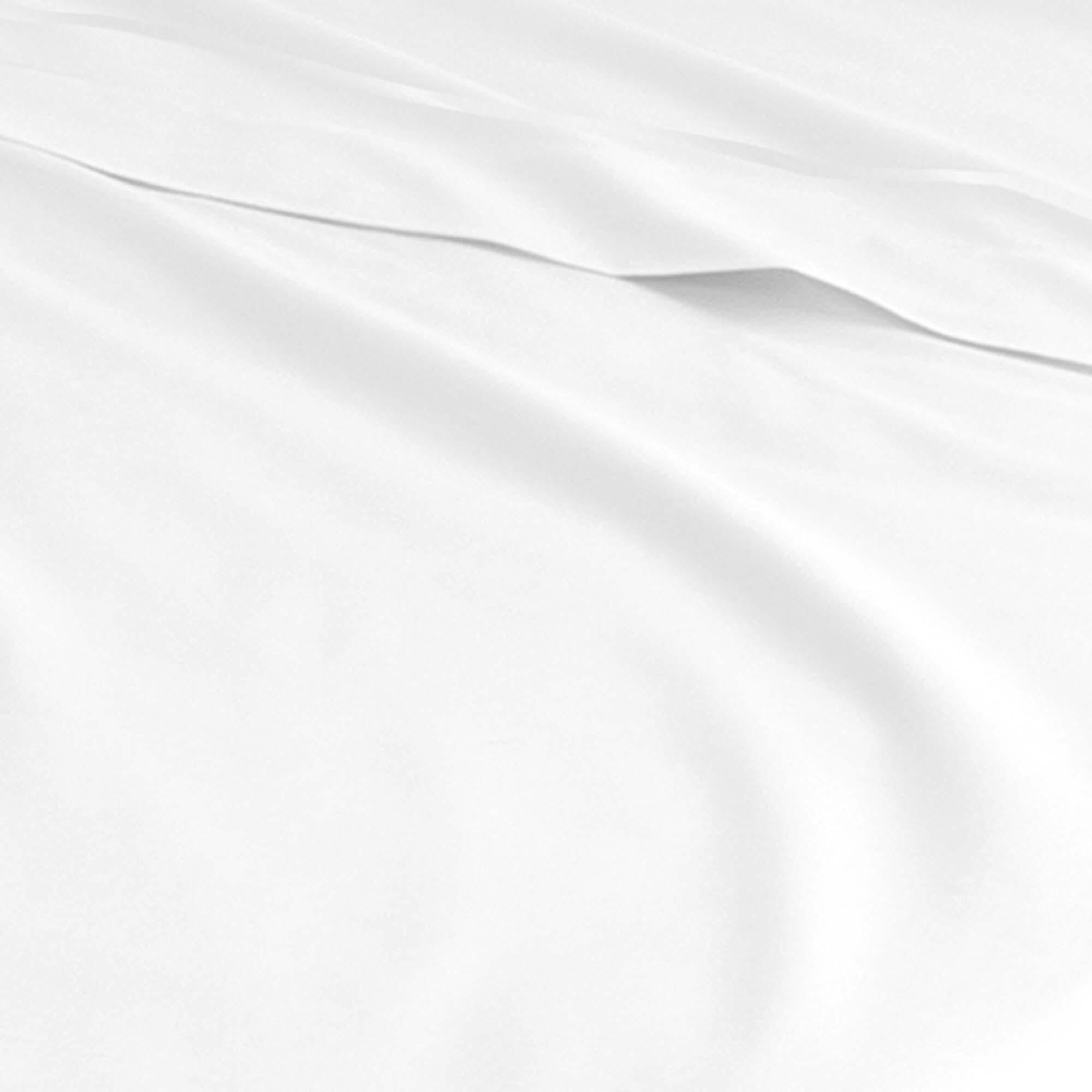 Juego de sábanas algodón liso blanco para cama de 150 cm 1 bajera, 1 encimera y 2 fundas de almohada - 3