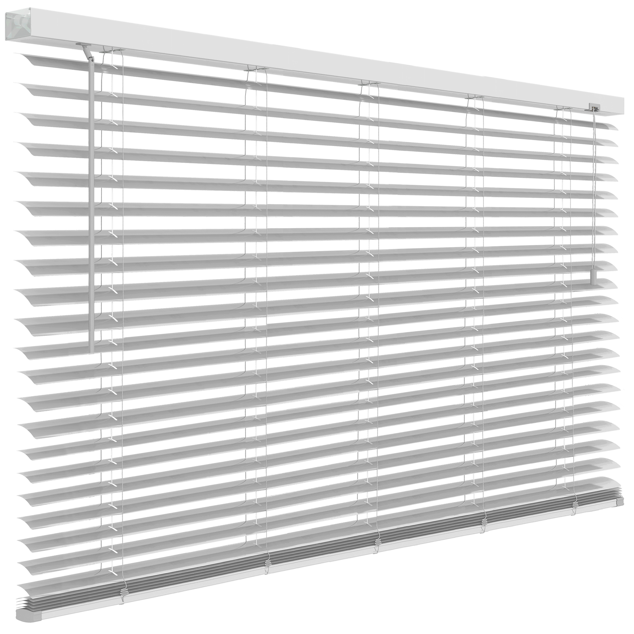 Żaluzja aluminiowa 180 x 180 cm biała 50 mm