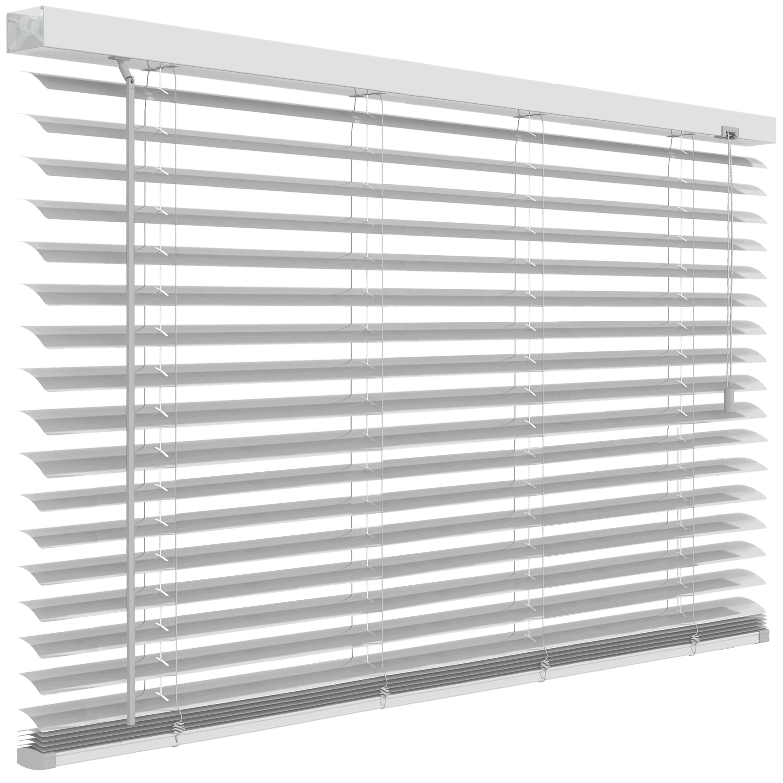 Żaluzja aluminiowa 140 x 180 cm biała 50 mm