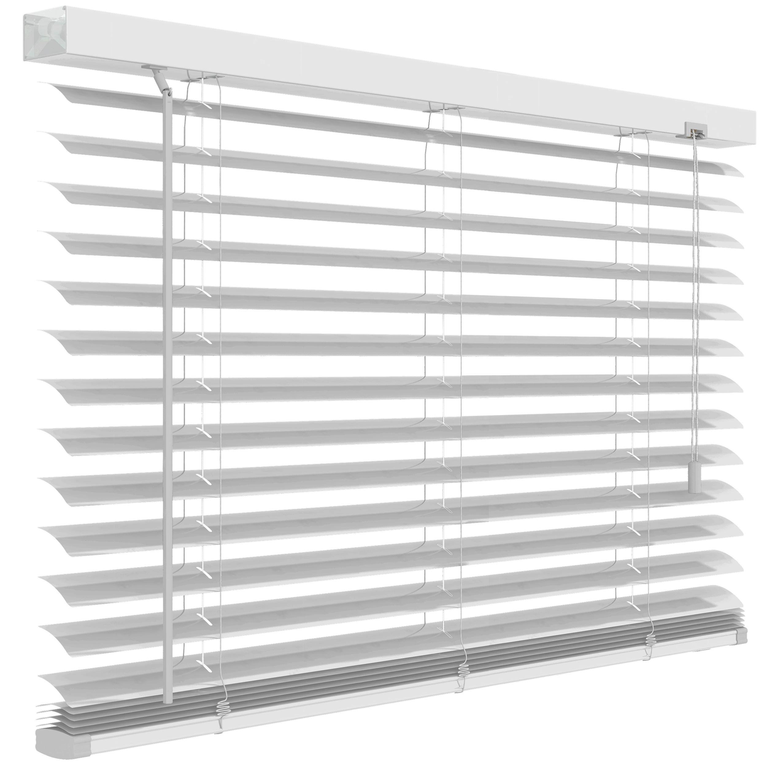 Żaluzja aluminiowa 120 x 180 cm biała 50 mm