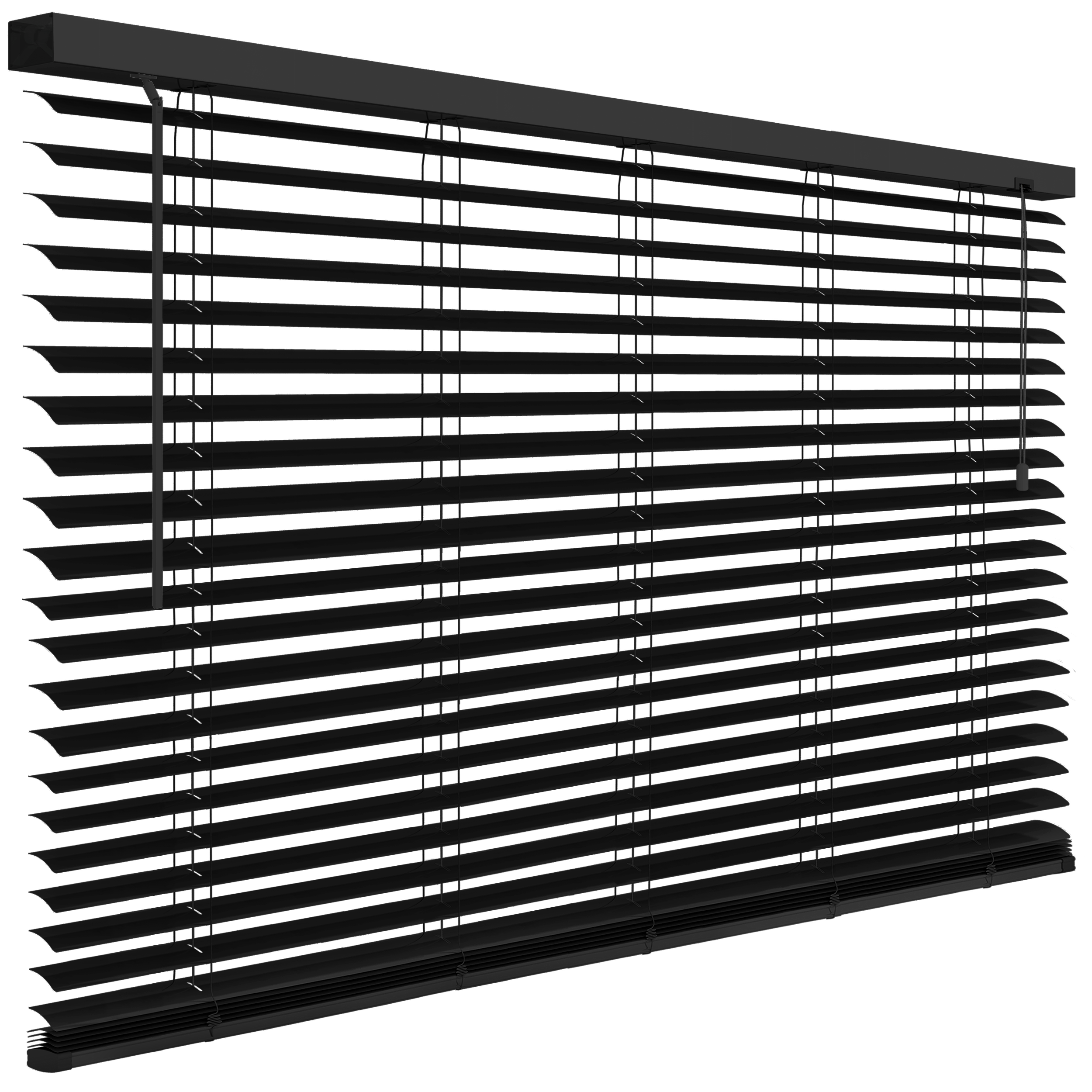 Żaluzja aluminiowa 180 x 180 cm czarna 50 mm