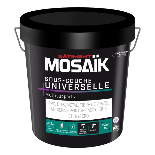 Sous-couche universelle blanc 15 L - MOSAIK
