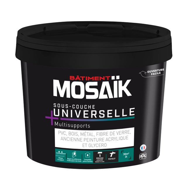 Sous-couche universelle blanc 3 L - MOSAIK