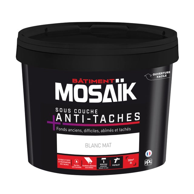 Sous-couche anti-taches fonds anciens et abîmés 3 L - MOSAIK