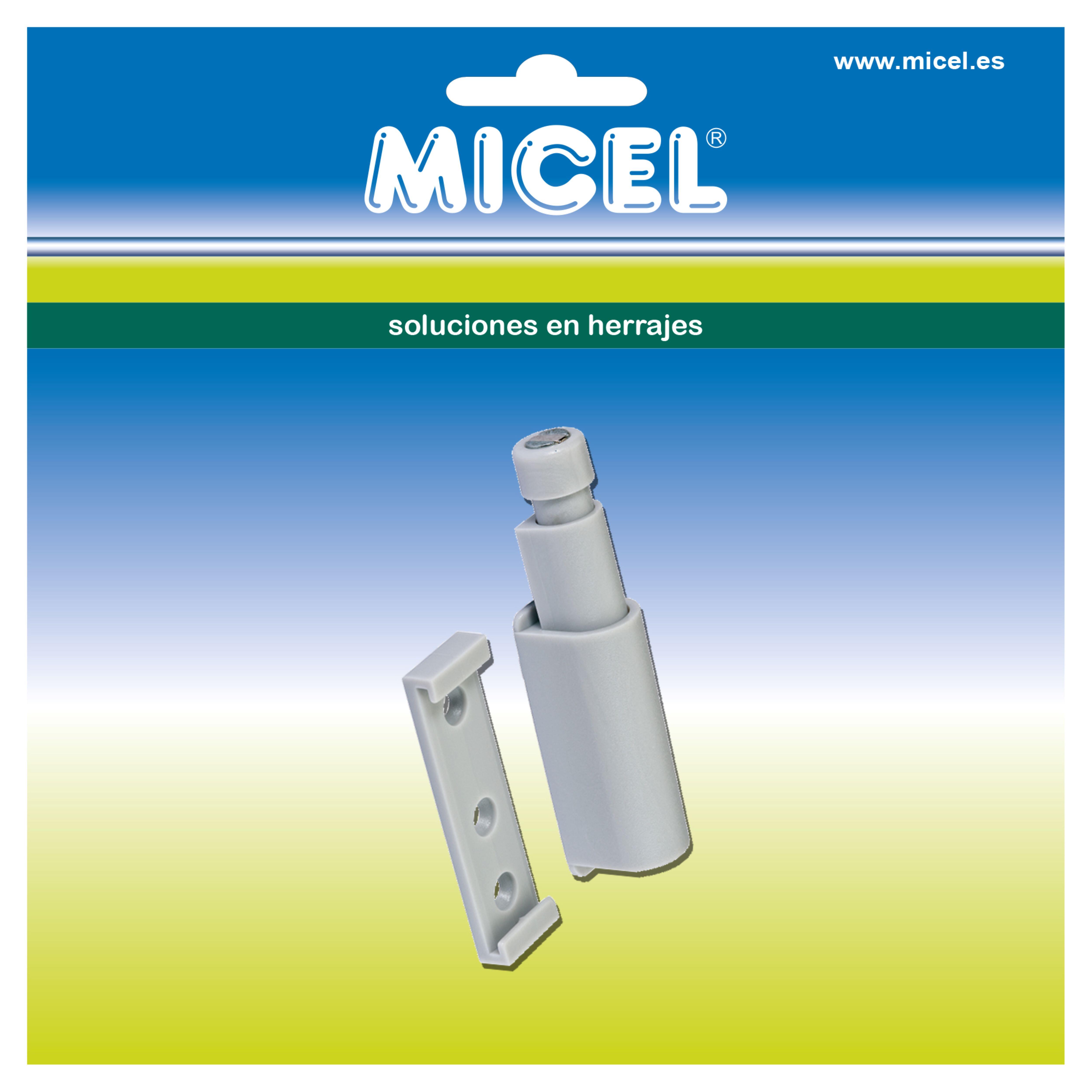 EXPULSOR DE 40MM REALIZADO EN NYLON CON BASE E IMAN. MEDIDA 125 MM. ACABADO GRIS. - 2