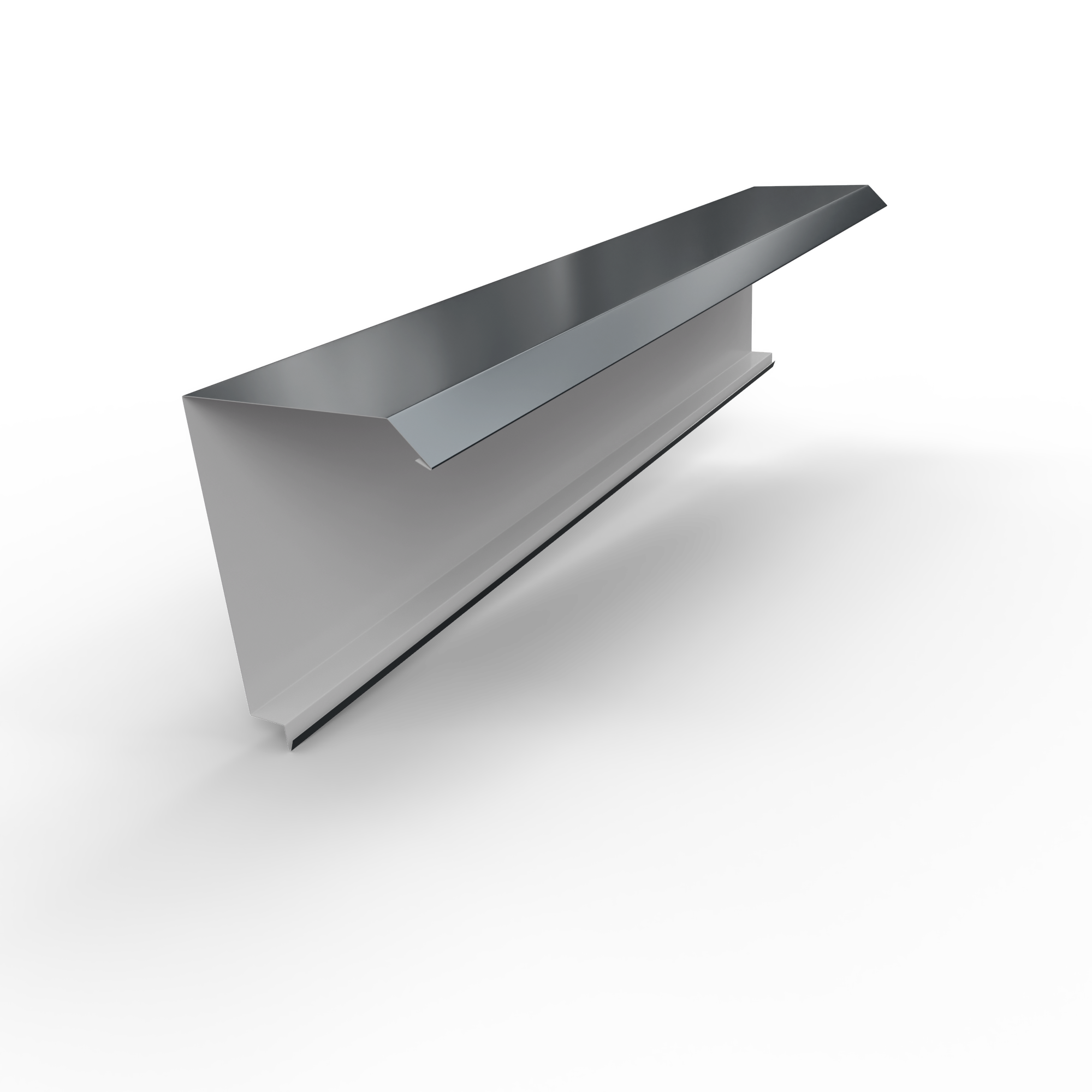 Bande de rive TR45 L=2100mm 0.63mm Ral 7016 | Leroy Merlin